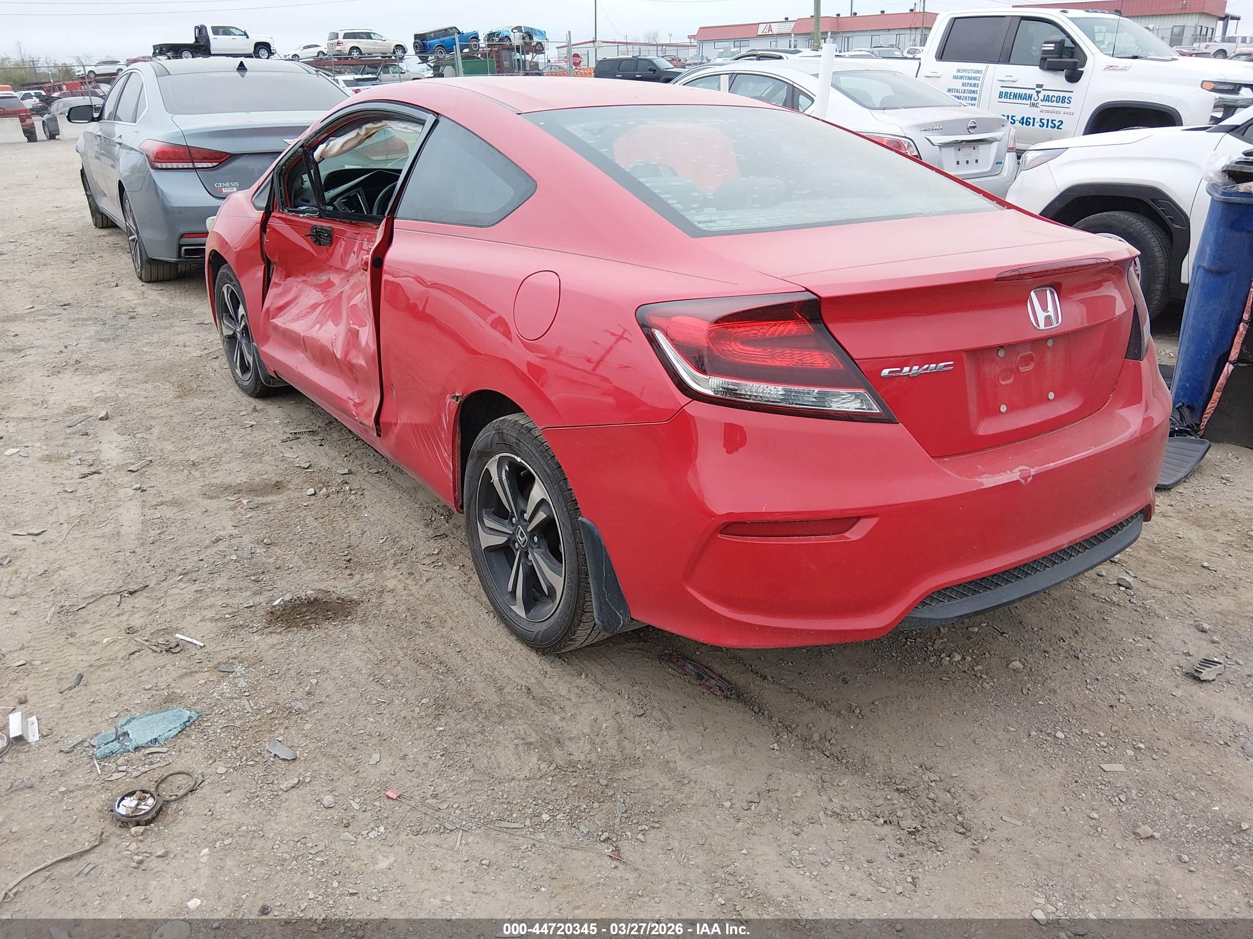 2015 Honda Civic Ex Red vin: 2HGFG3B83FH531127