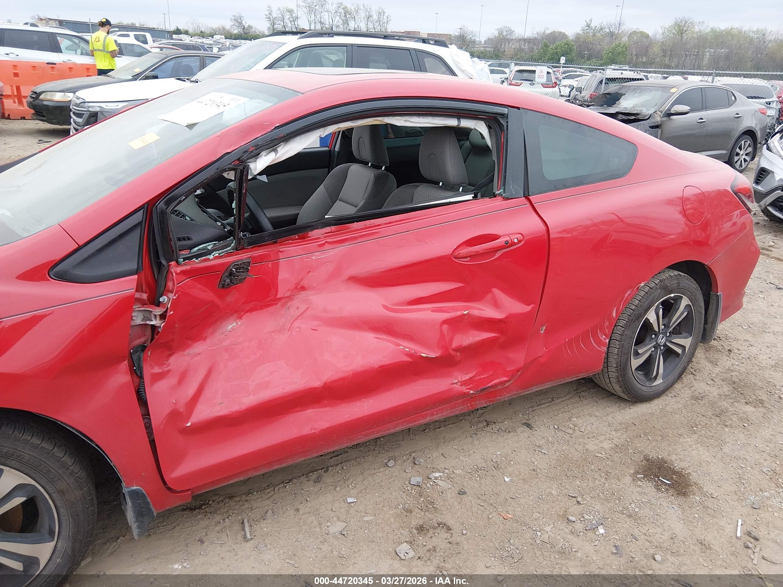2015 Honda Civic Ex Red vin: 2HGFG3B83FH531127