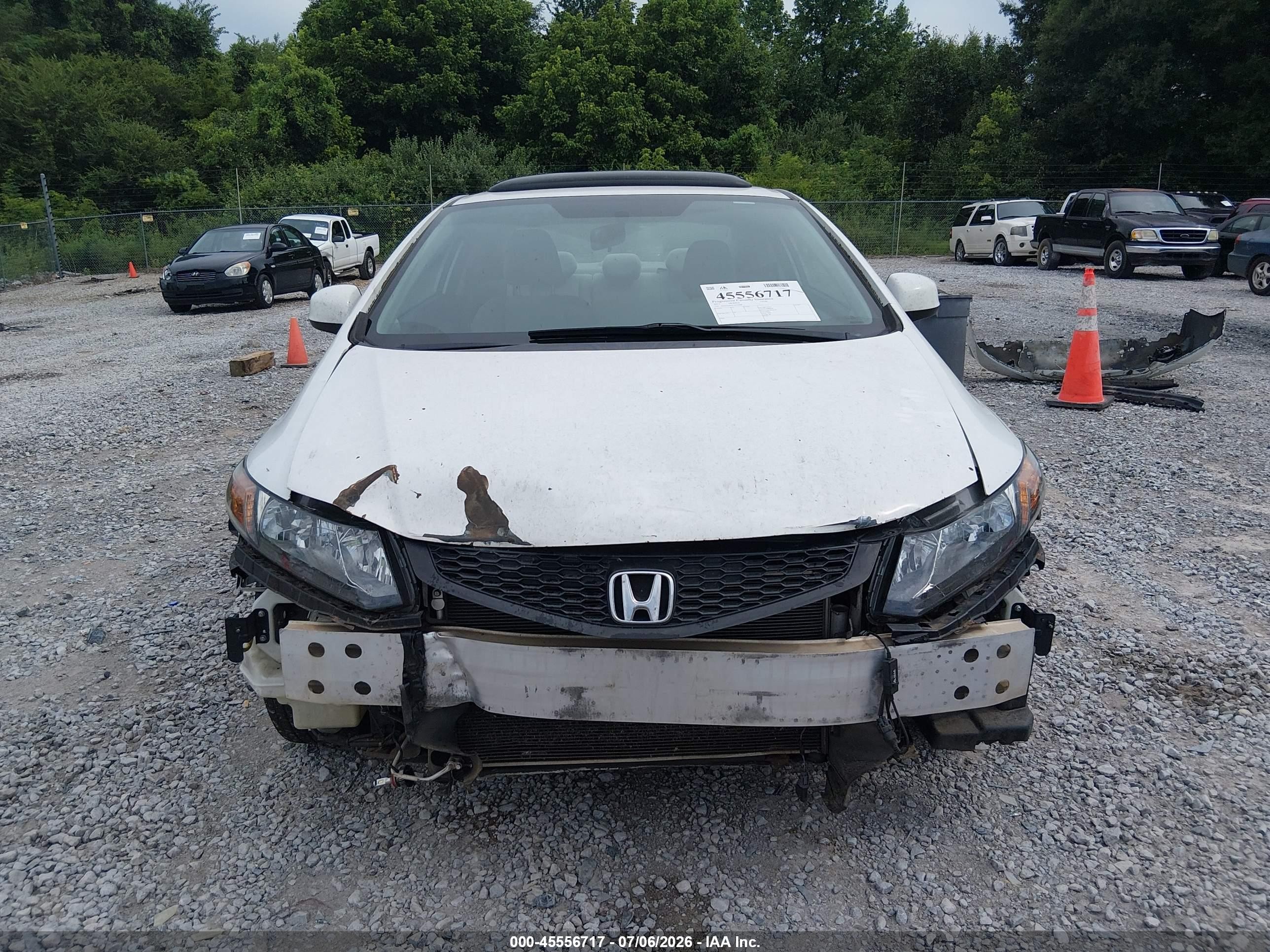 2012 Honda Civic Ex White vin: 2HGFG3B84CH501808