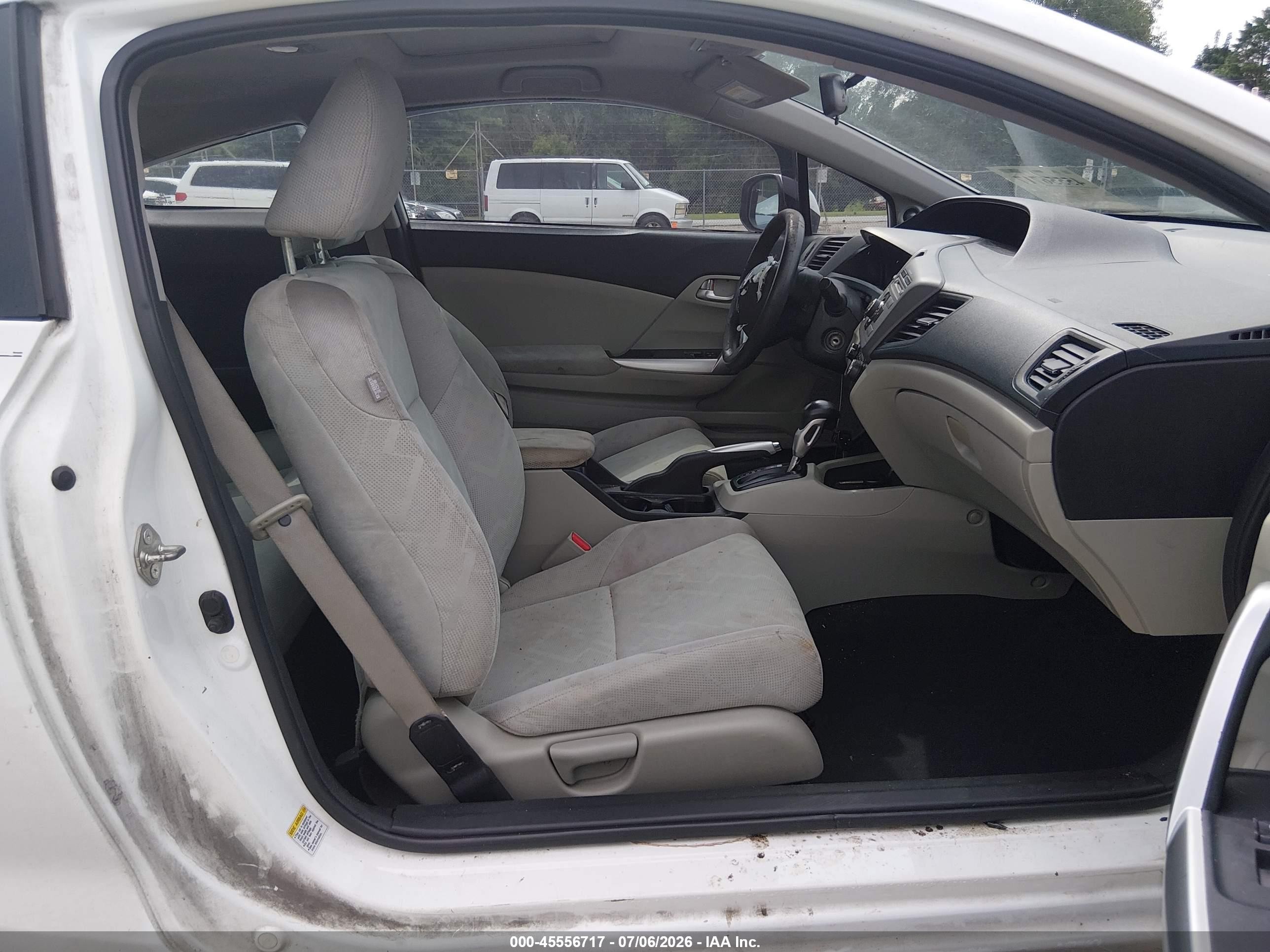 2012 Honda Civic Ex White vin: 2HGFG3B84CH501808
