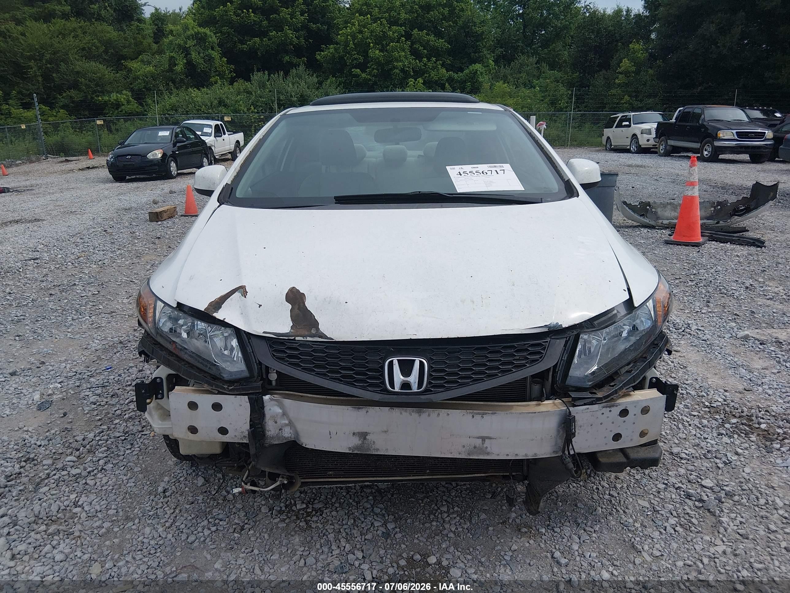 2012 Honda Civic Ex White vin: 2HGFG3B84CH501808