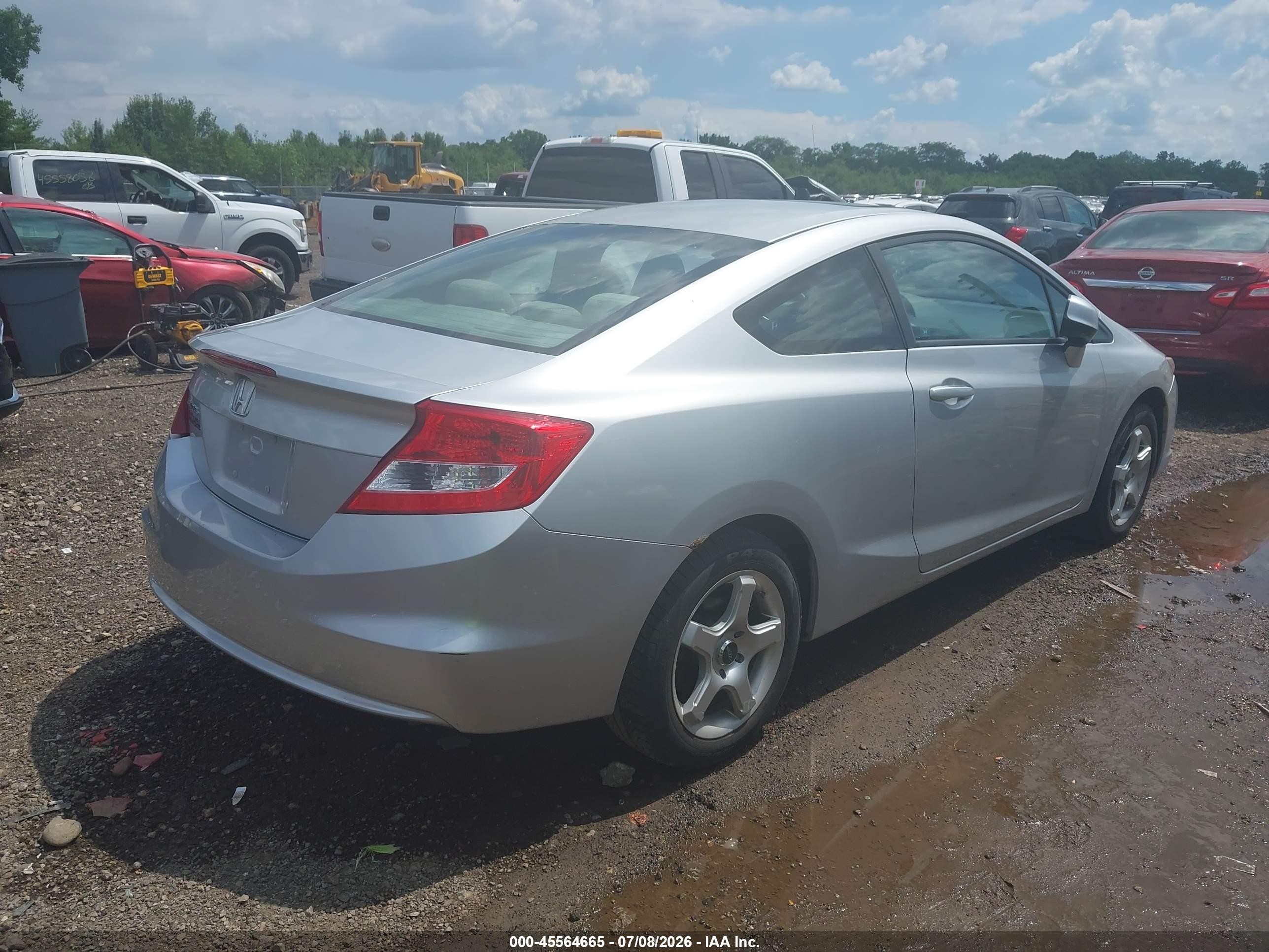 2012 Honda Civic Ex Silver vin: 2HGFG3B84CH548630