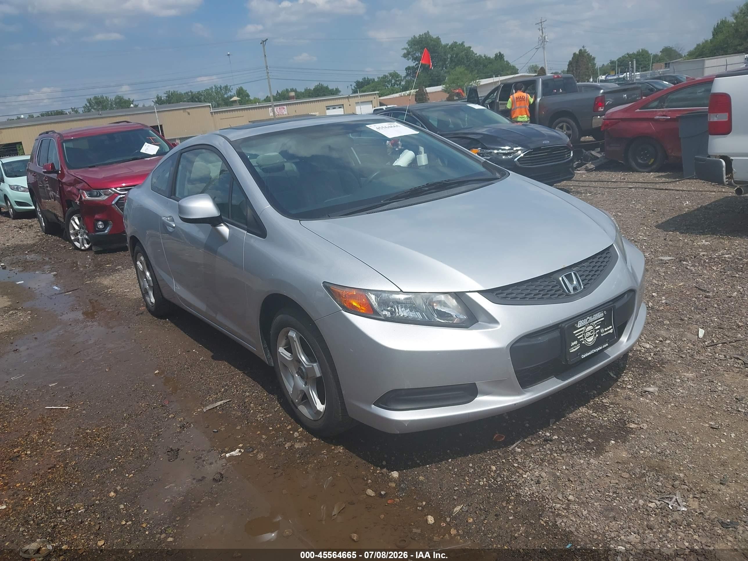 2012 Honda Civic Ex Silver vin: 2HGFG3B84CH548630