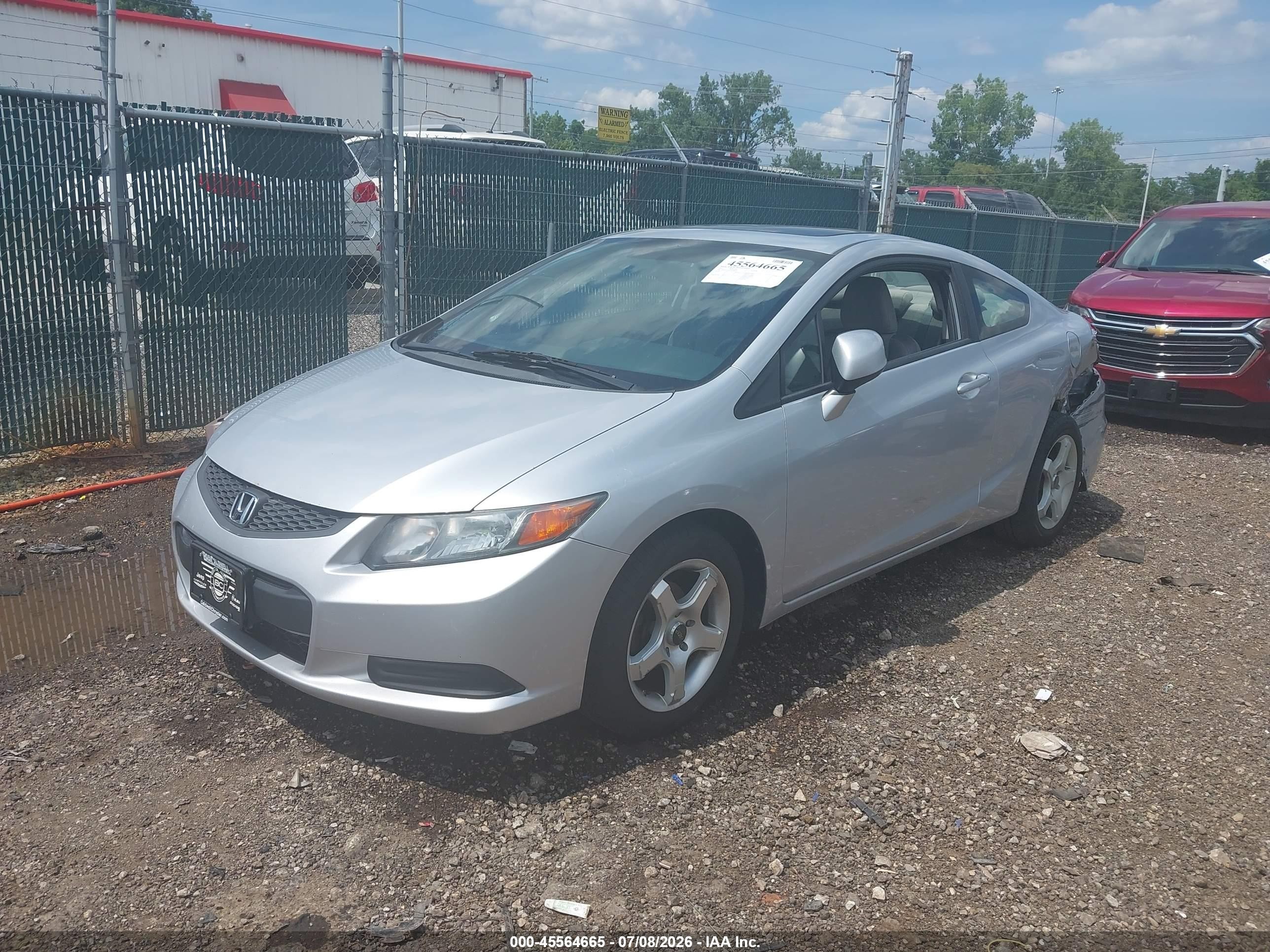 2012 Honda Civic Ex Silver vin: 2HGFG3B84CH548630