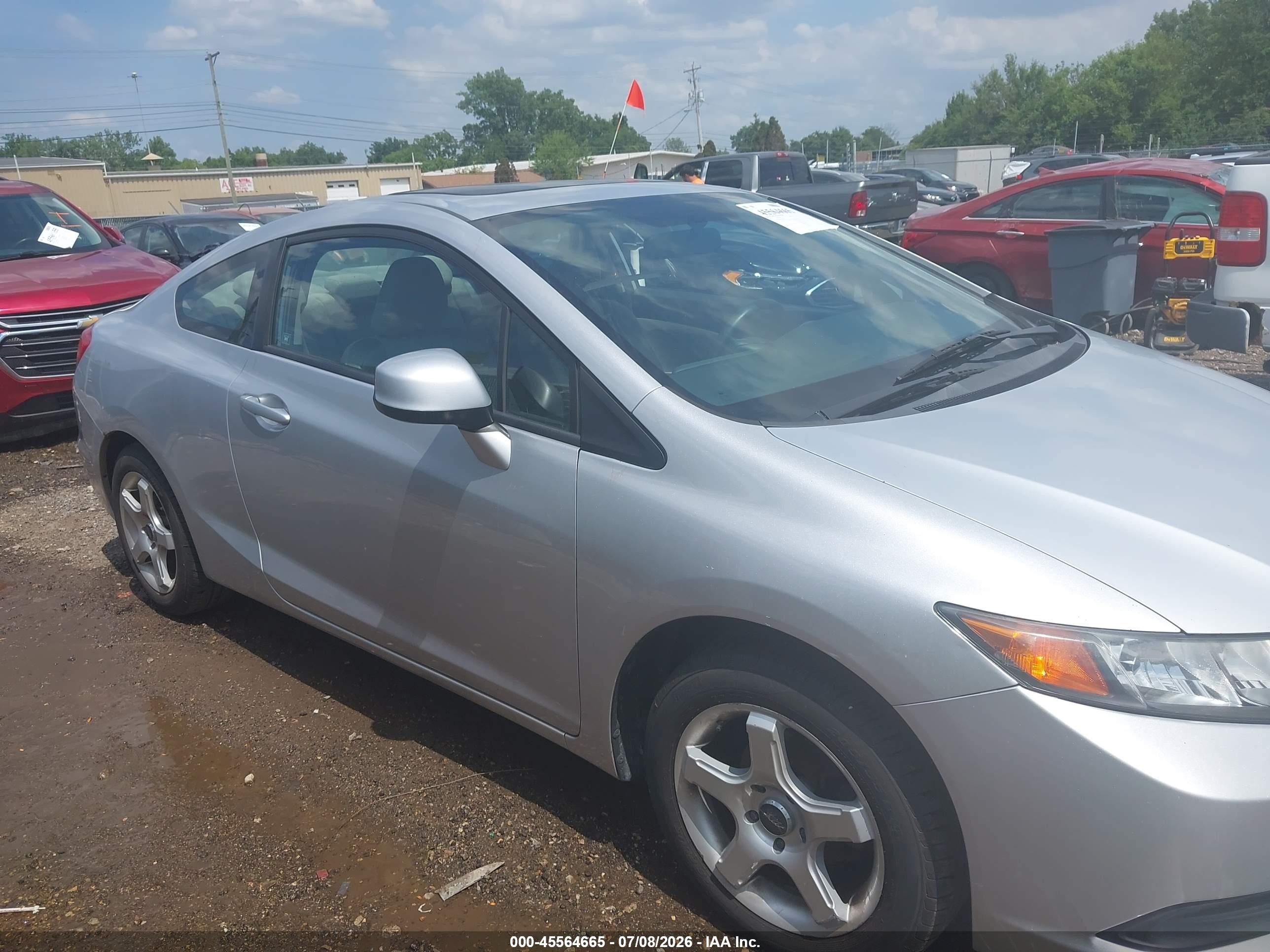 2012 Honda Civic Ex Silver vin: 2HGFG3B84CH548630