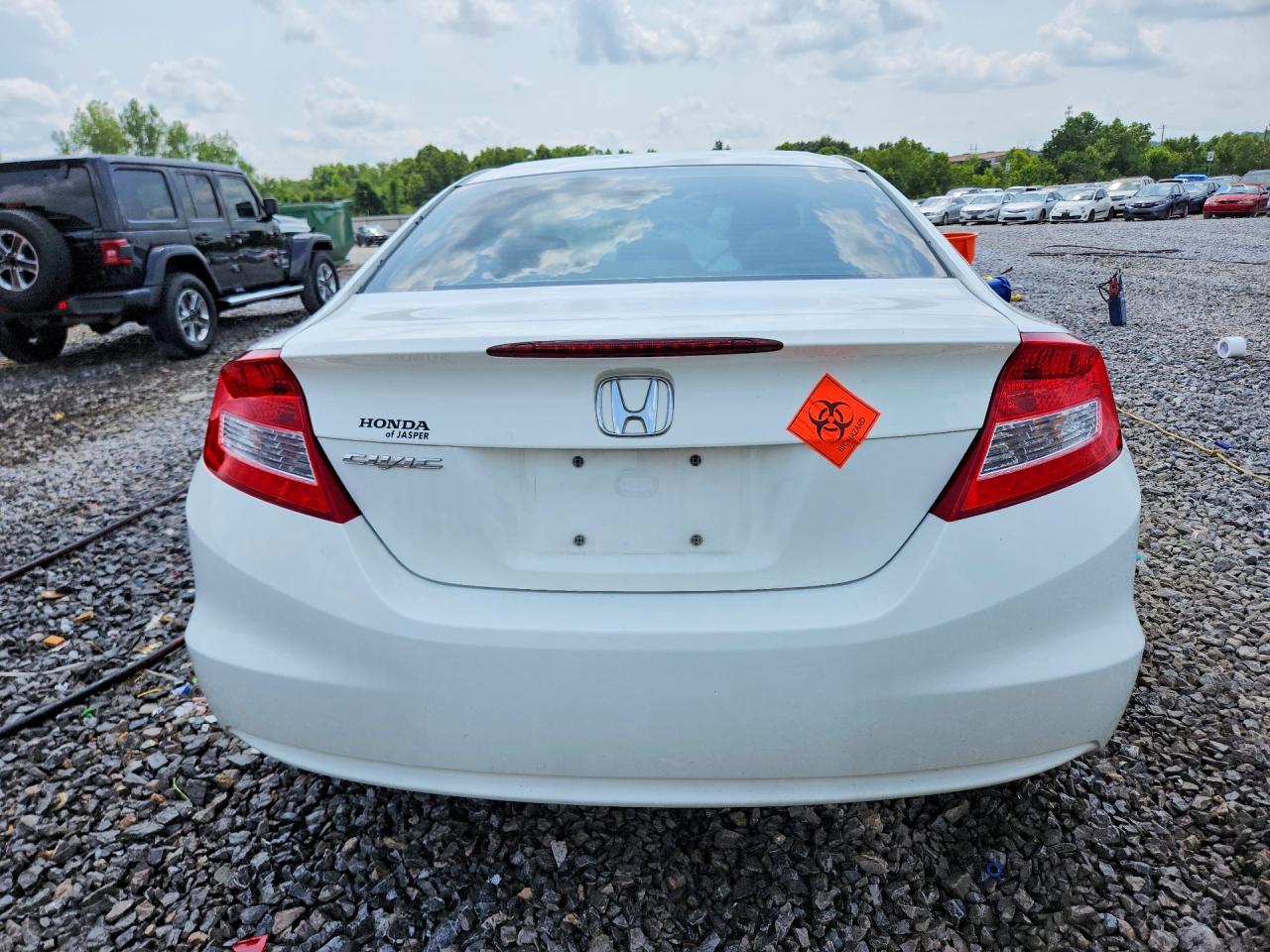 2012 Honda Civic Ex White vin: 2HGFG3B84CH556095