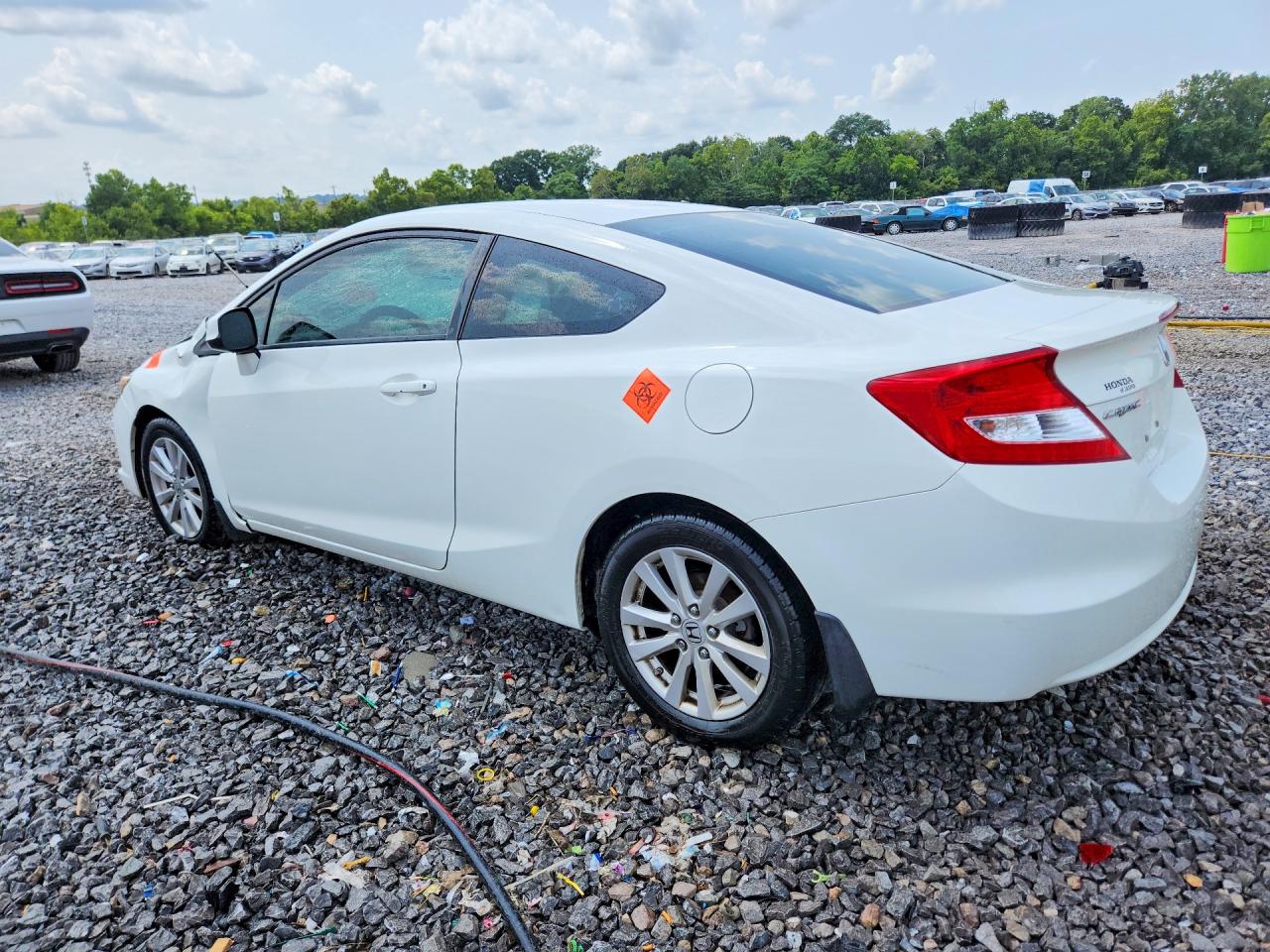 2012 Honda Civic Ex White vin: 2HGFG3B84CH556095