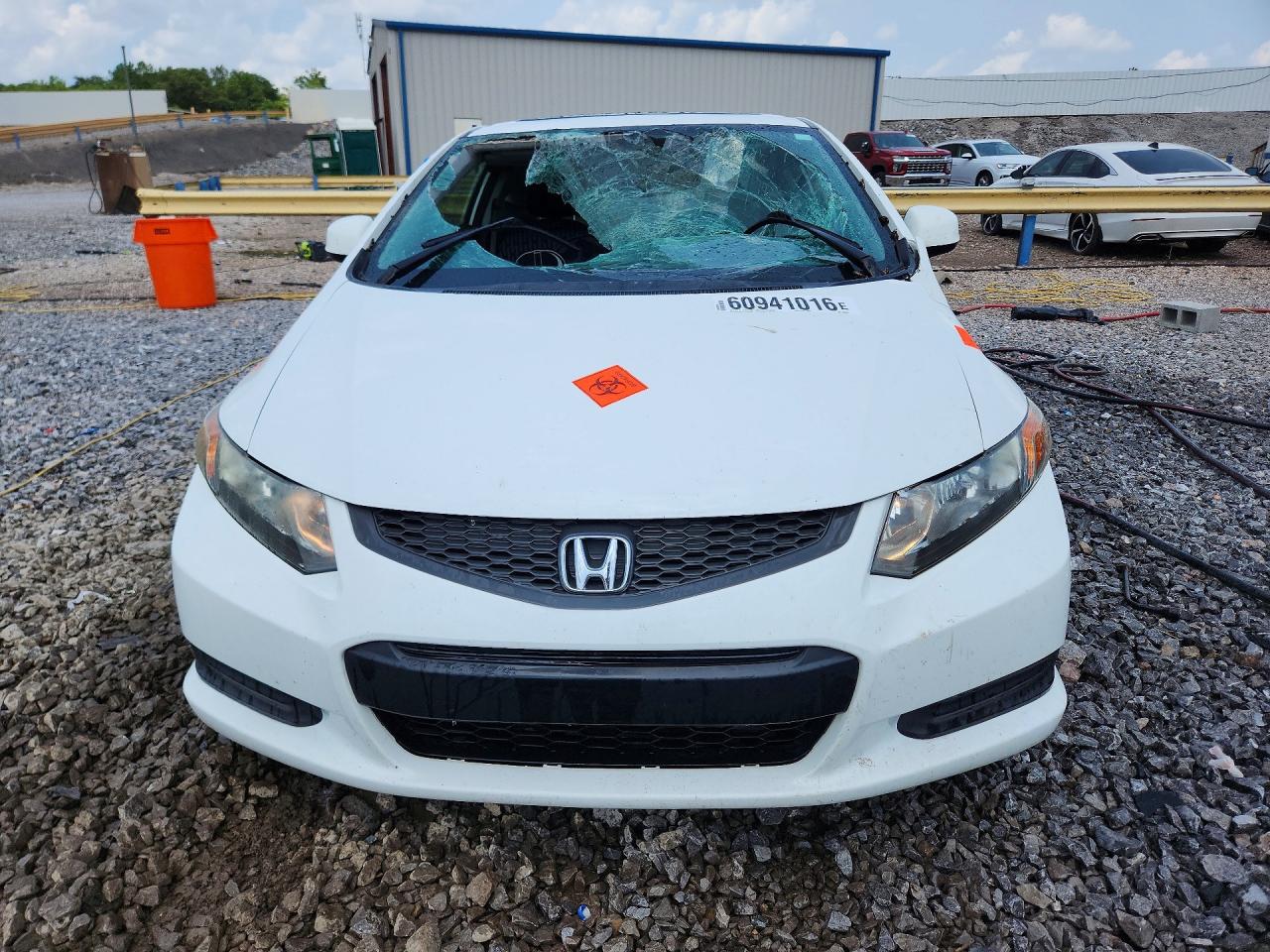 2012 Honda Civic Ex White vin: 2HGFG3B84CH556095
