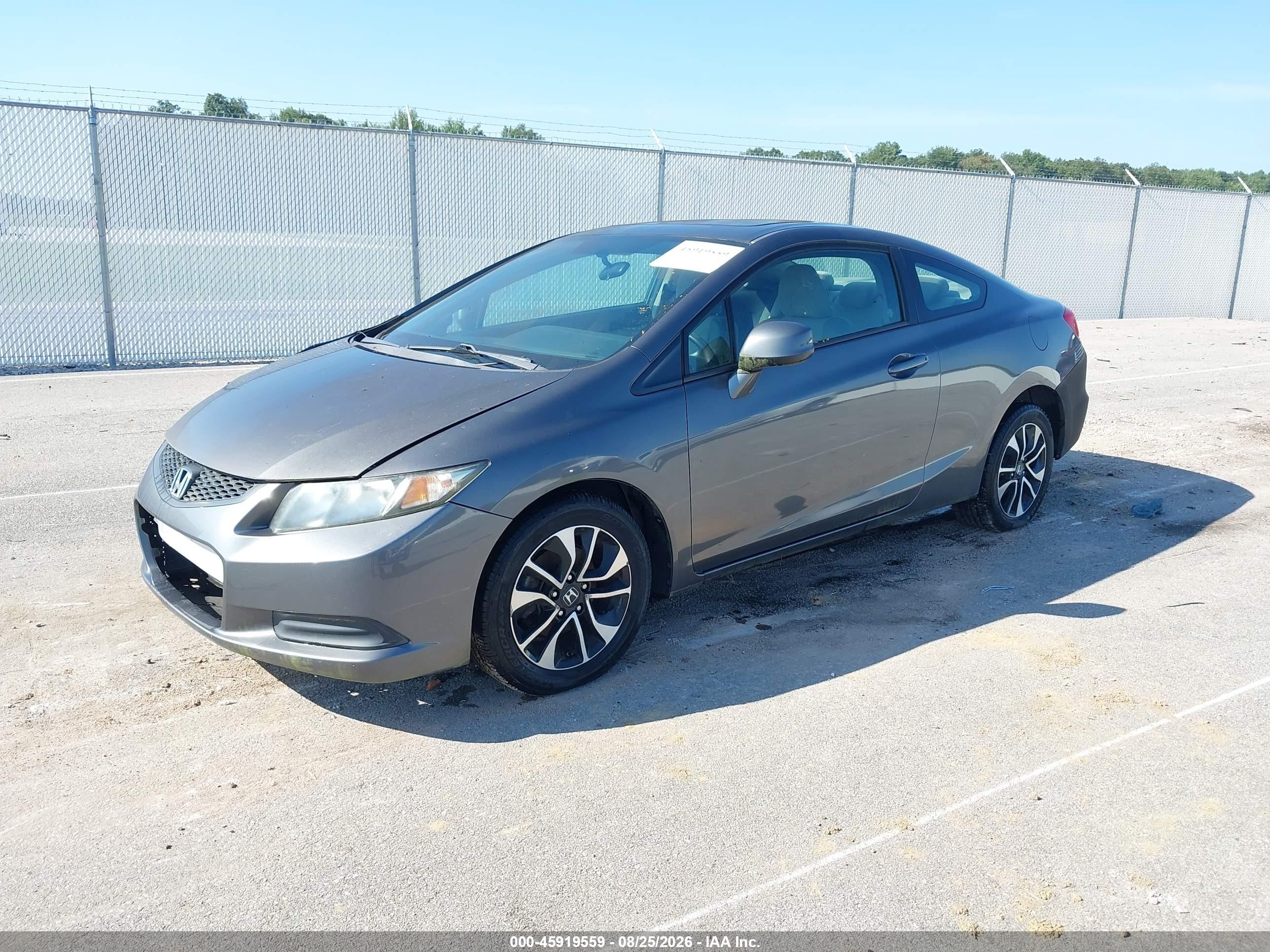 2013 Honda Civic Ex Gray vin: 2HGFG3B84DH501650