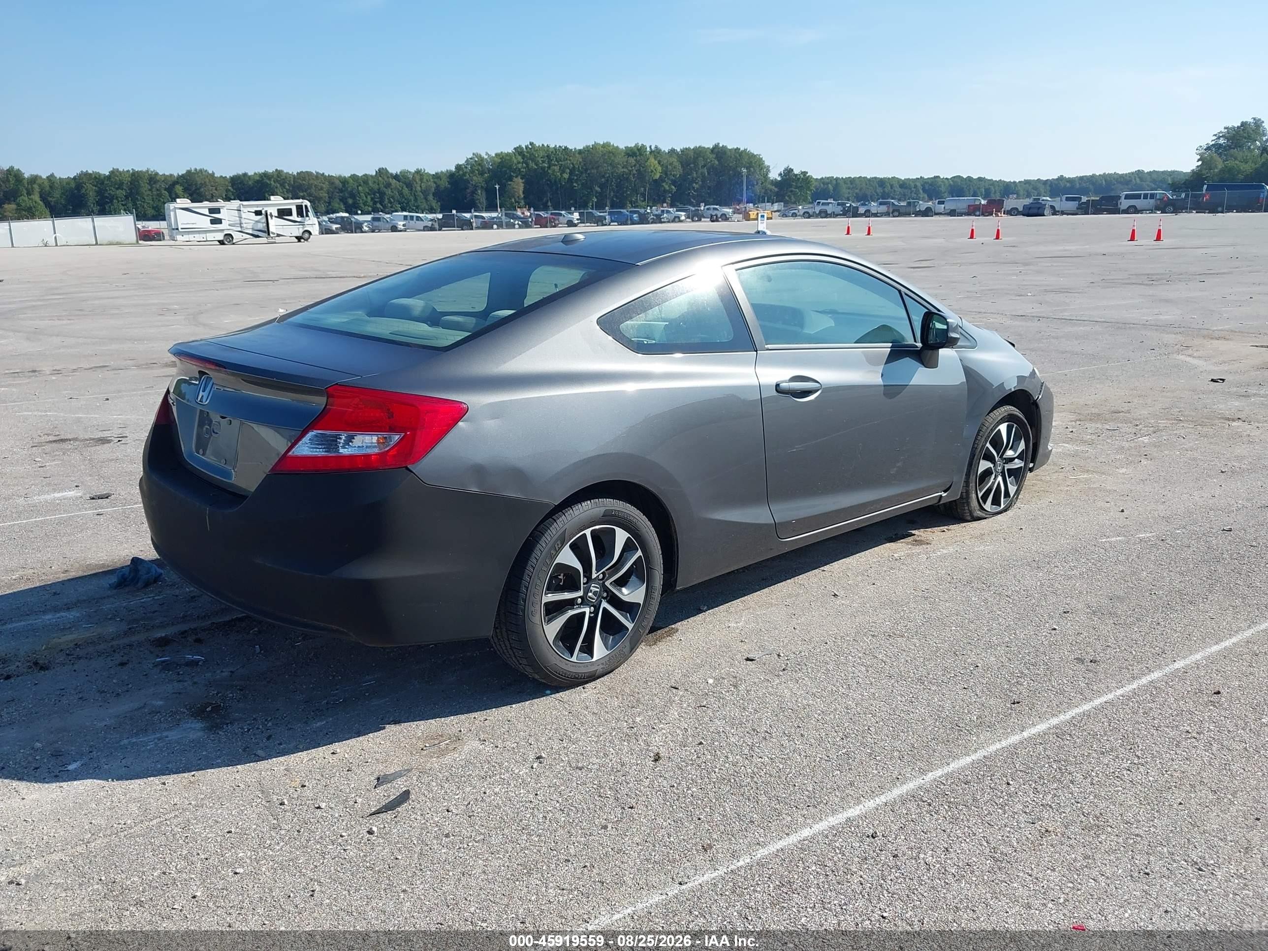 2013 Honda Civic Ex Gray vin: 2HGFG3B84DH501650