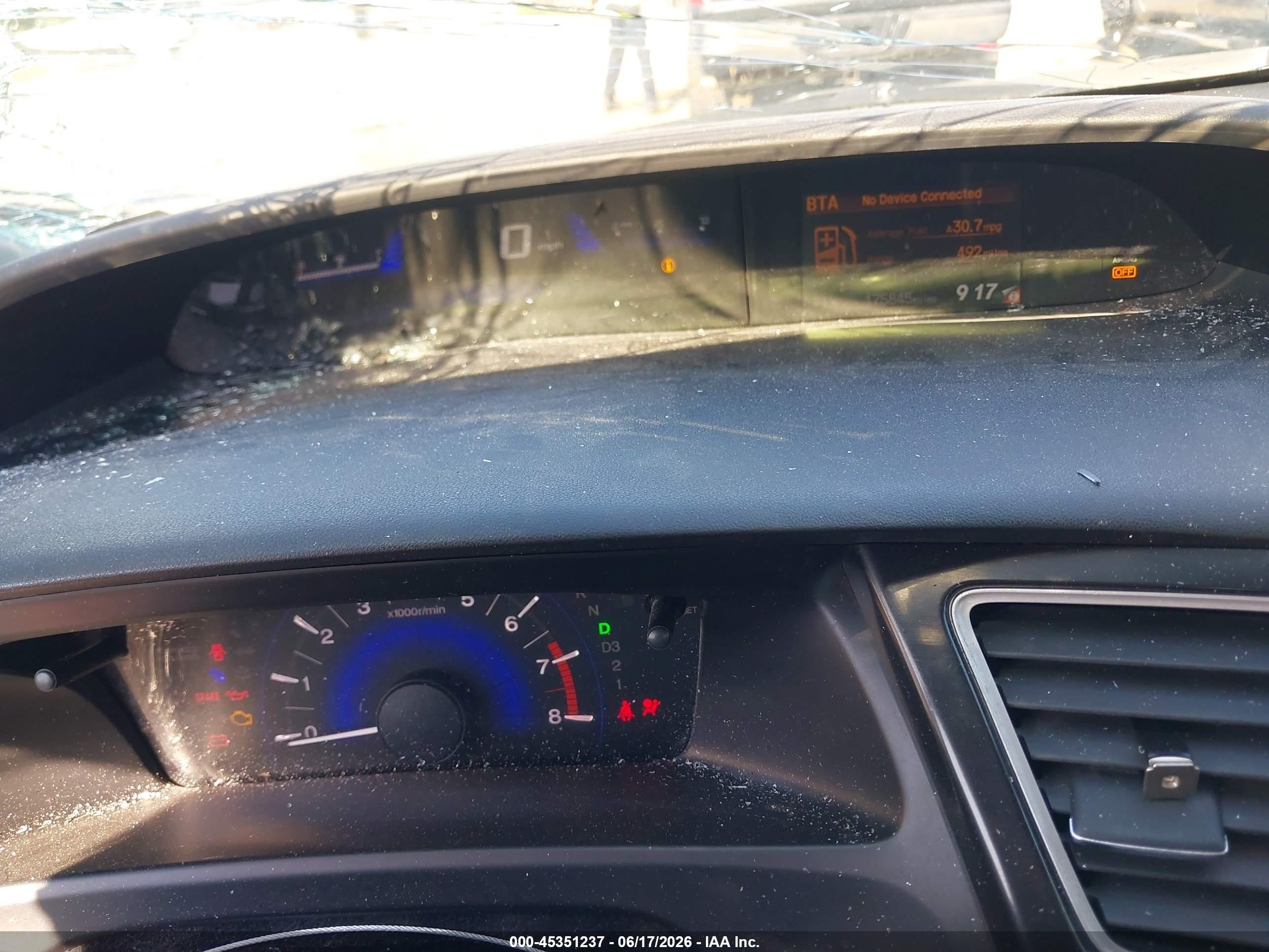 2013 Honda Civic Ex Серебряный vin: 2HGFG3B84DH505908