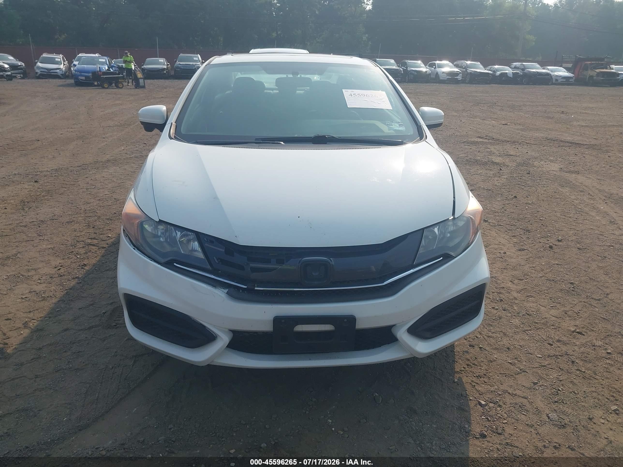 2014 Honda Civic Ex White vin: 2HGFG3B84EH513539