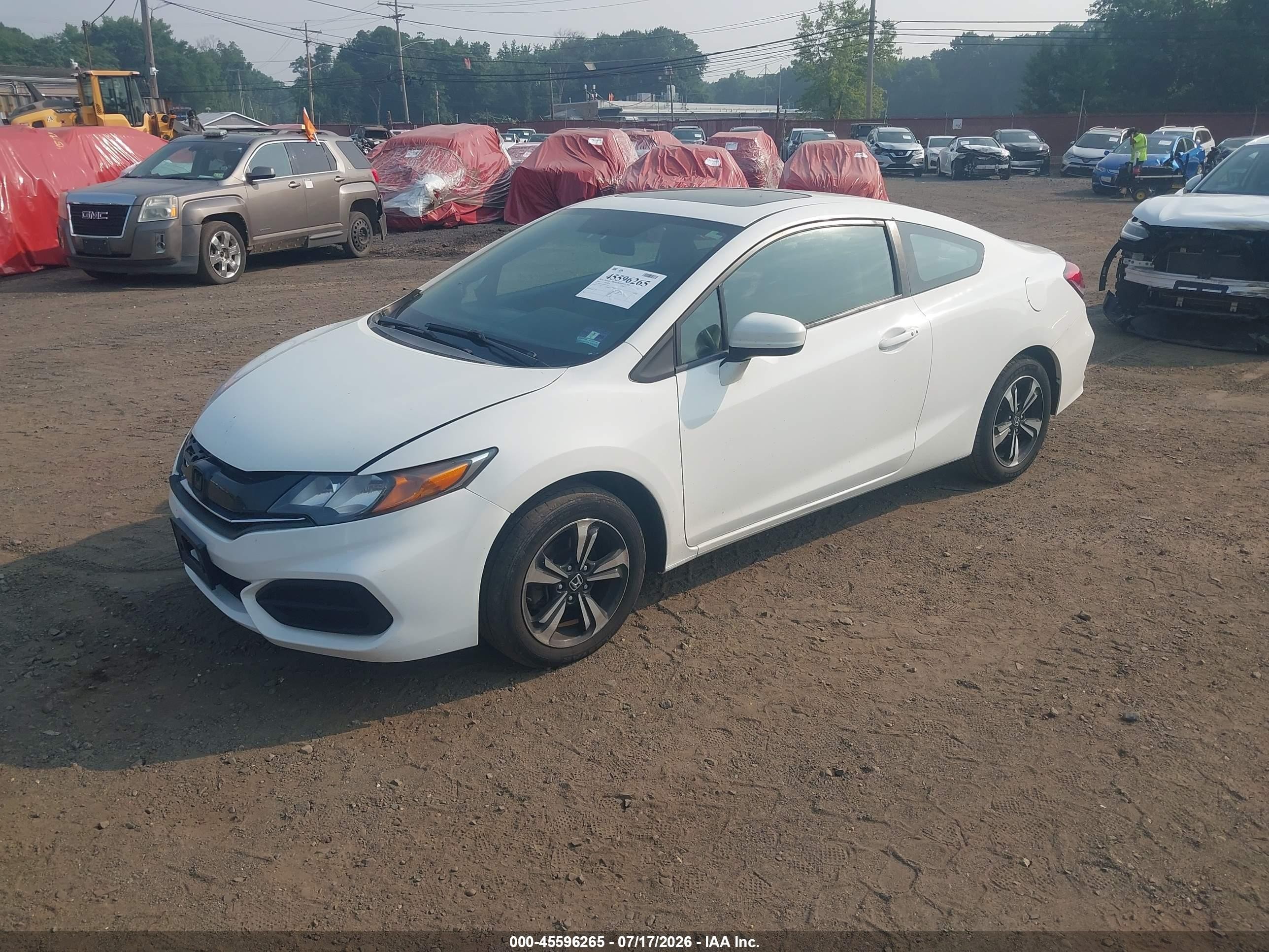 2014 Honda Civic Ex White vin: 2HGFG3B84EH513539