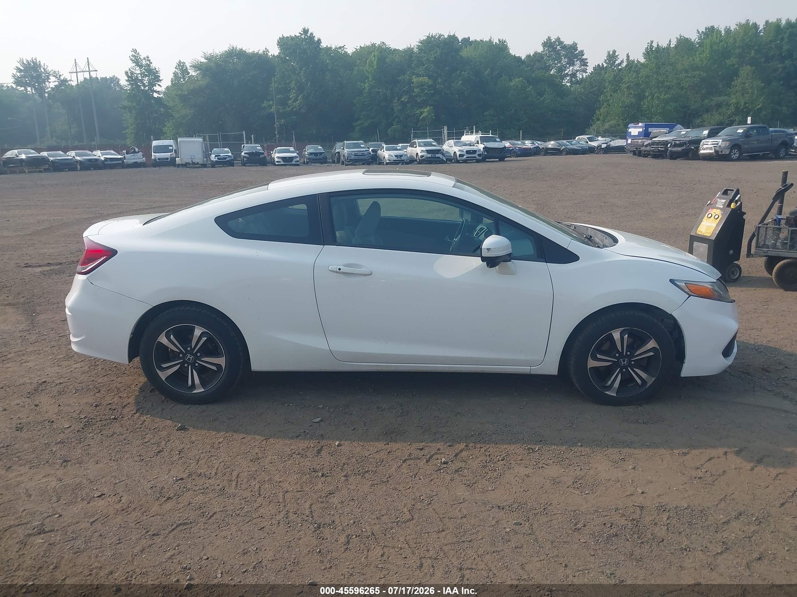 2014 Honda Civic Ex White vin: 2HGFG3B84EH513539