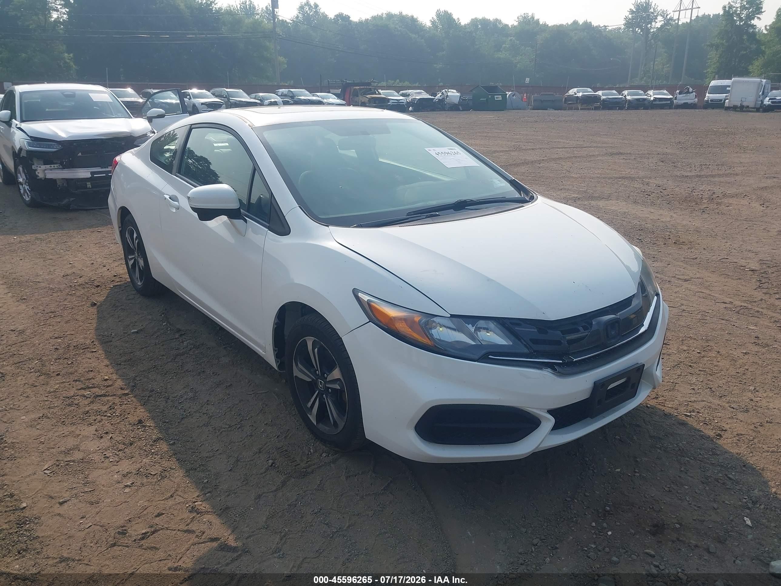 2014 Honda Civic Ex White vin: 2HGFG3B84EH513539