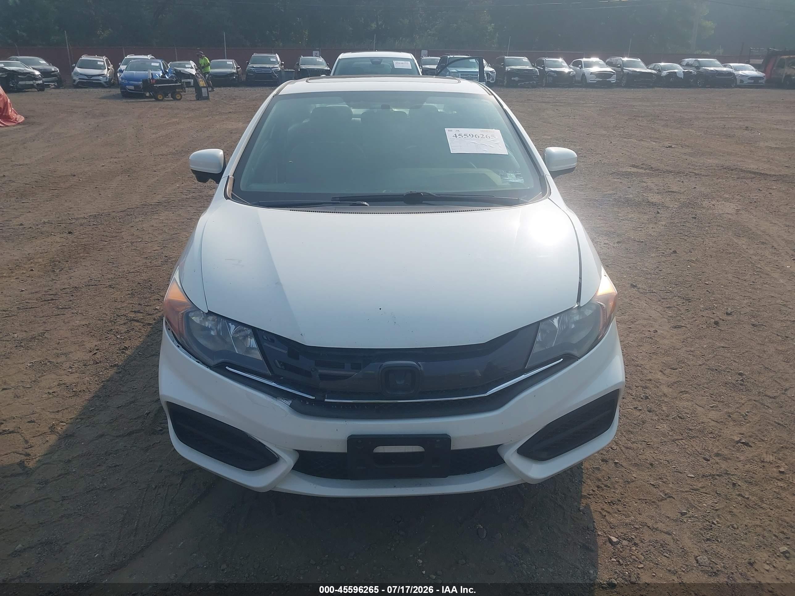 2014 Honda Civic Ex White vin: 2HGFG3B84EH513539