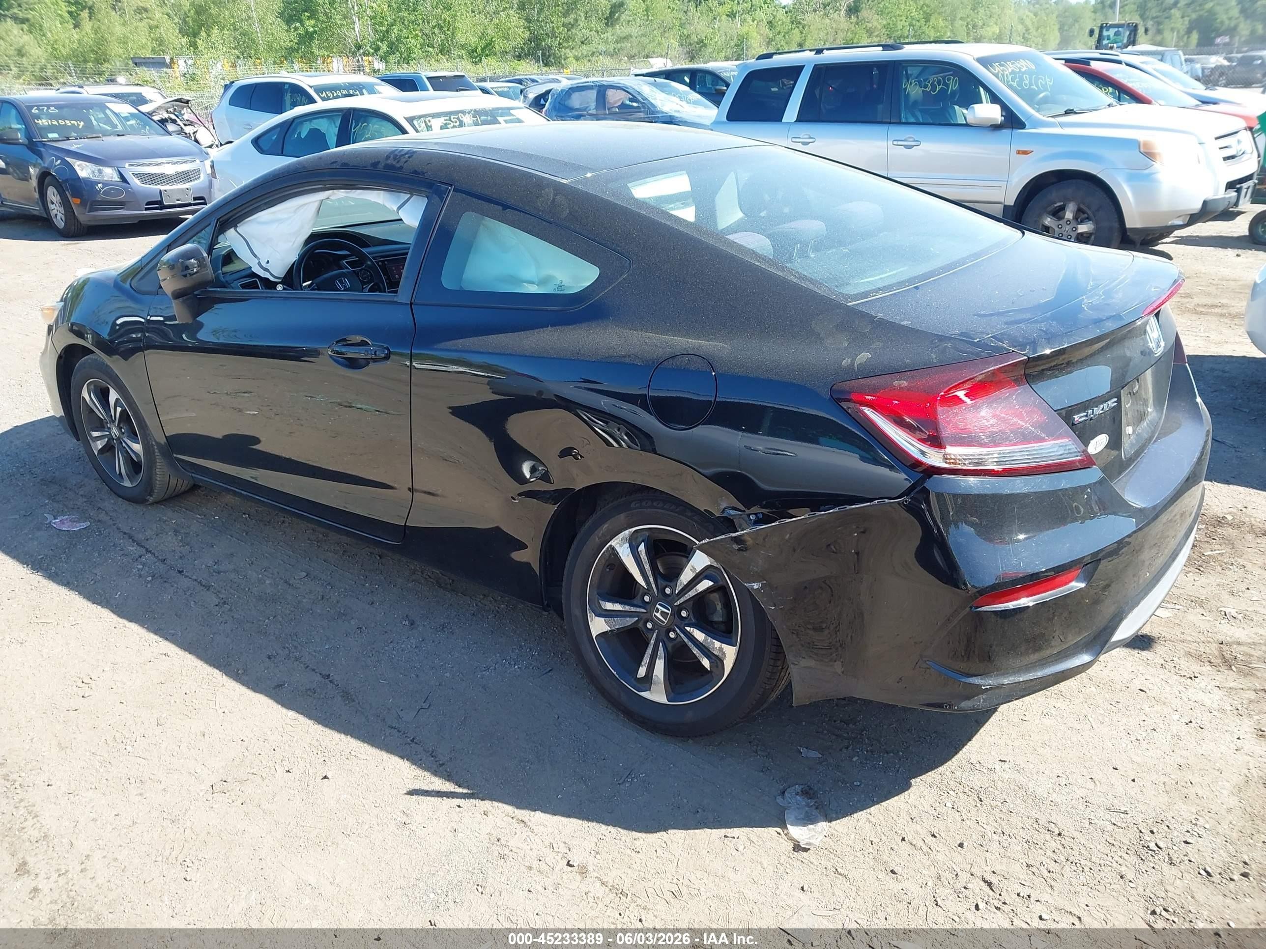 2015 Honda Civic Ex Black vin: 2HGFG3B84FH531962