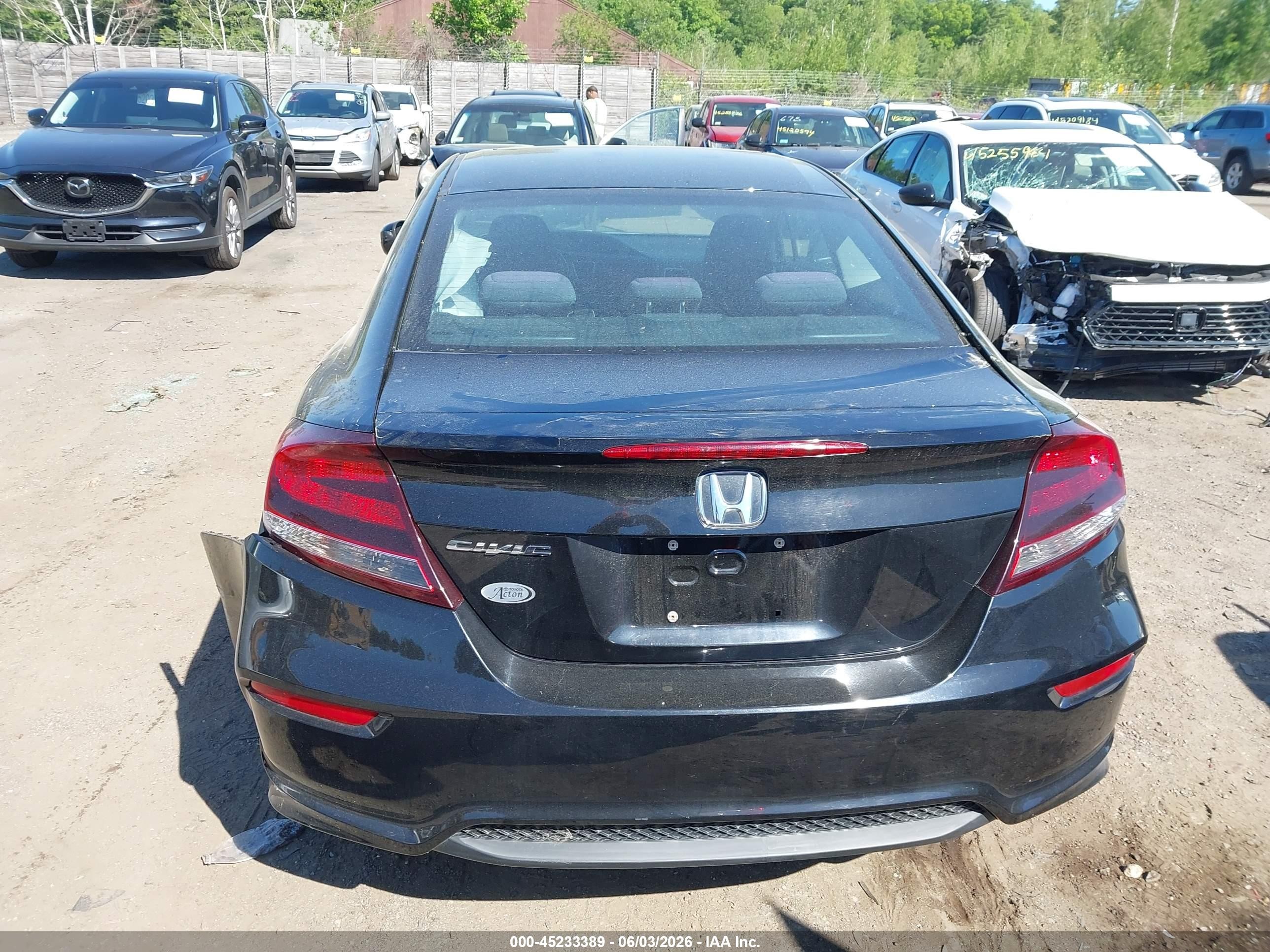 2015 Honda Civic Ex Black vin: 2HGFG3B84FH531962