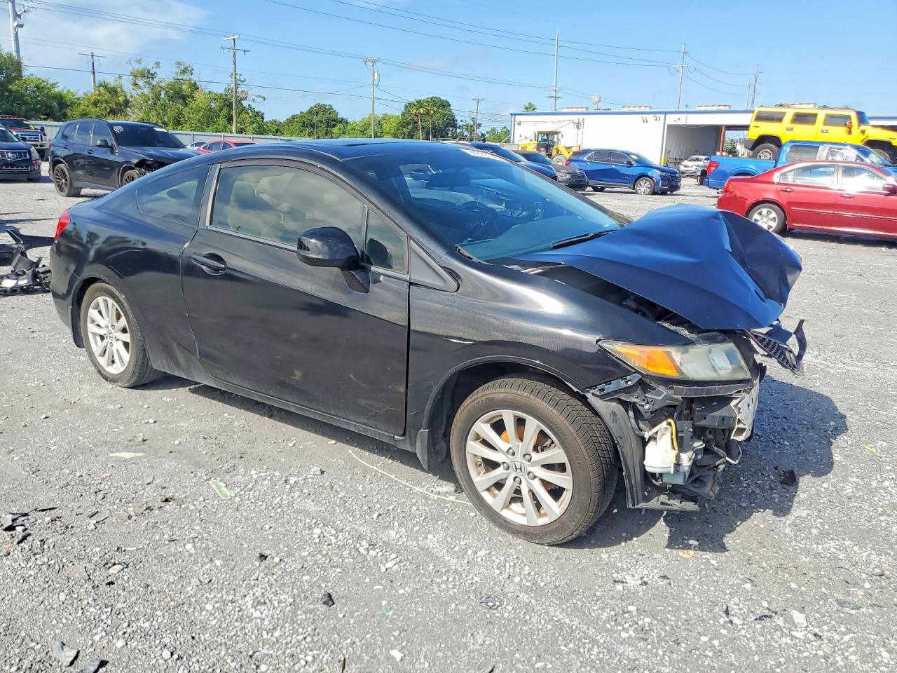 2012 Honda Civic Ex Черный vin: 2HGFG3B85CH501672