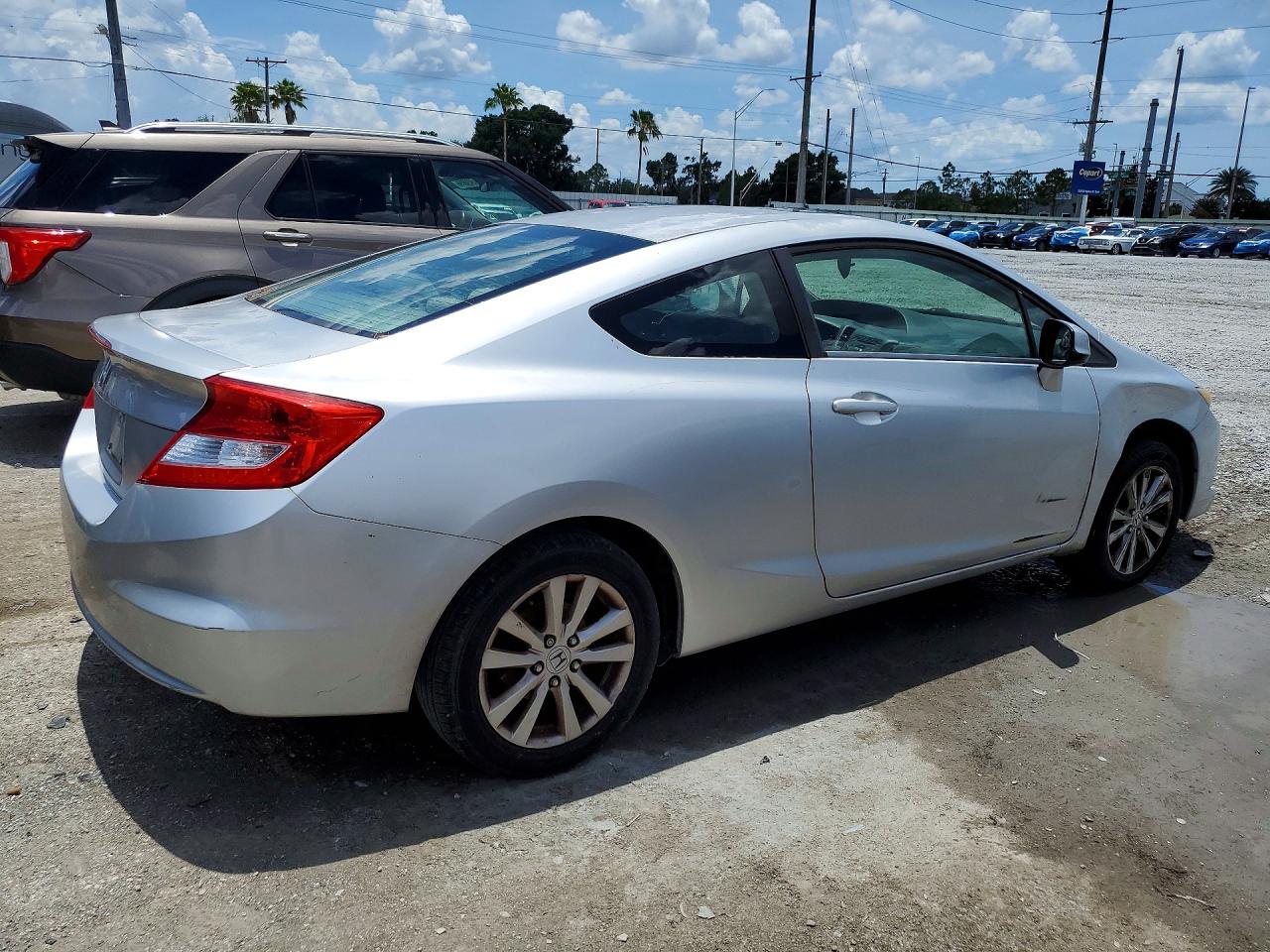 2012 Honda Civic Ex Silver vin: 2HGFG3B85CH515975