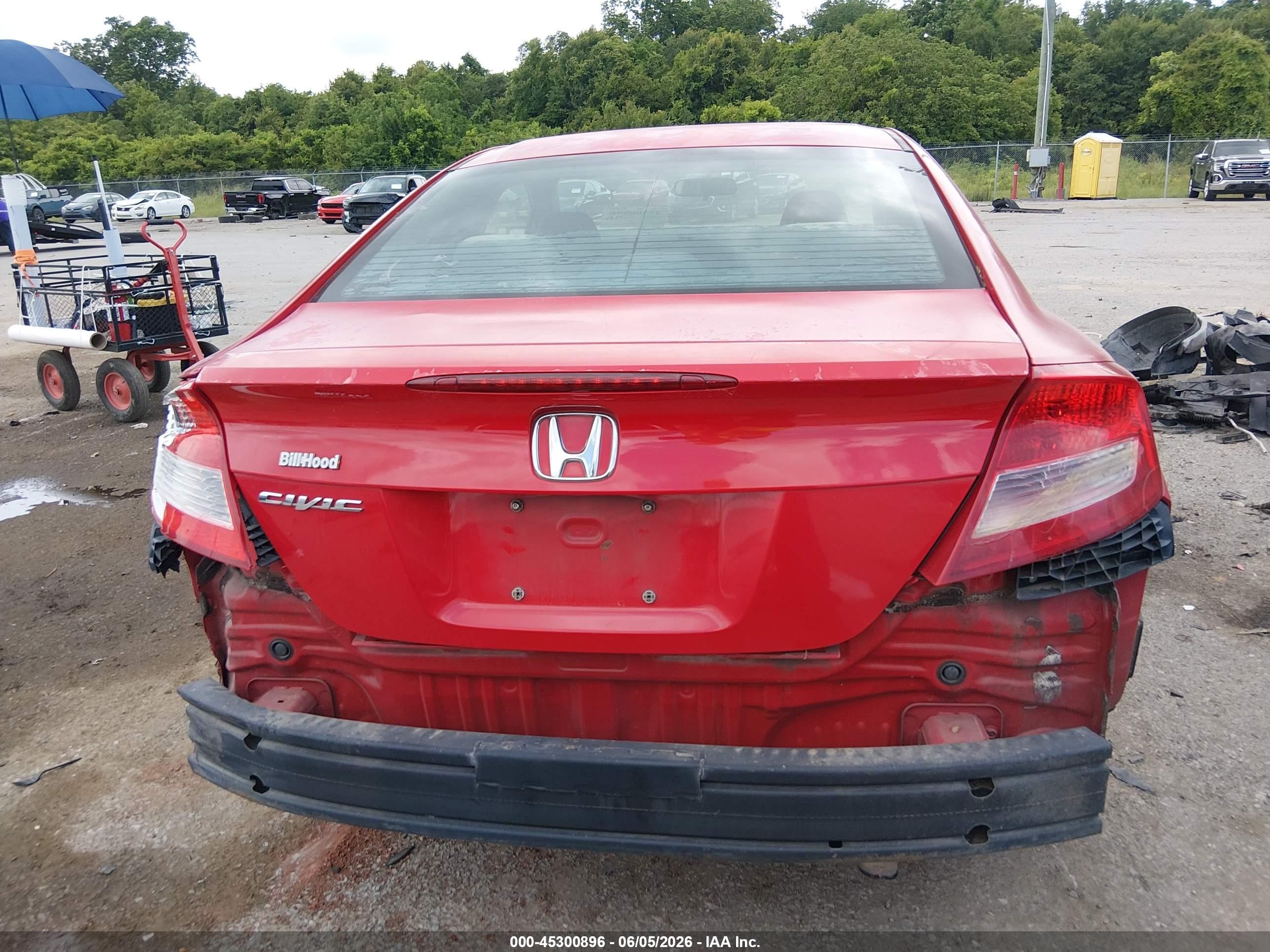 2012 Honda Civic Ex Red vin: 2HGFG3B85CH526989