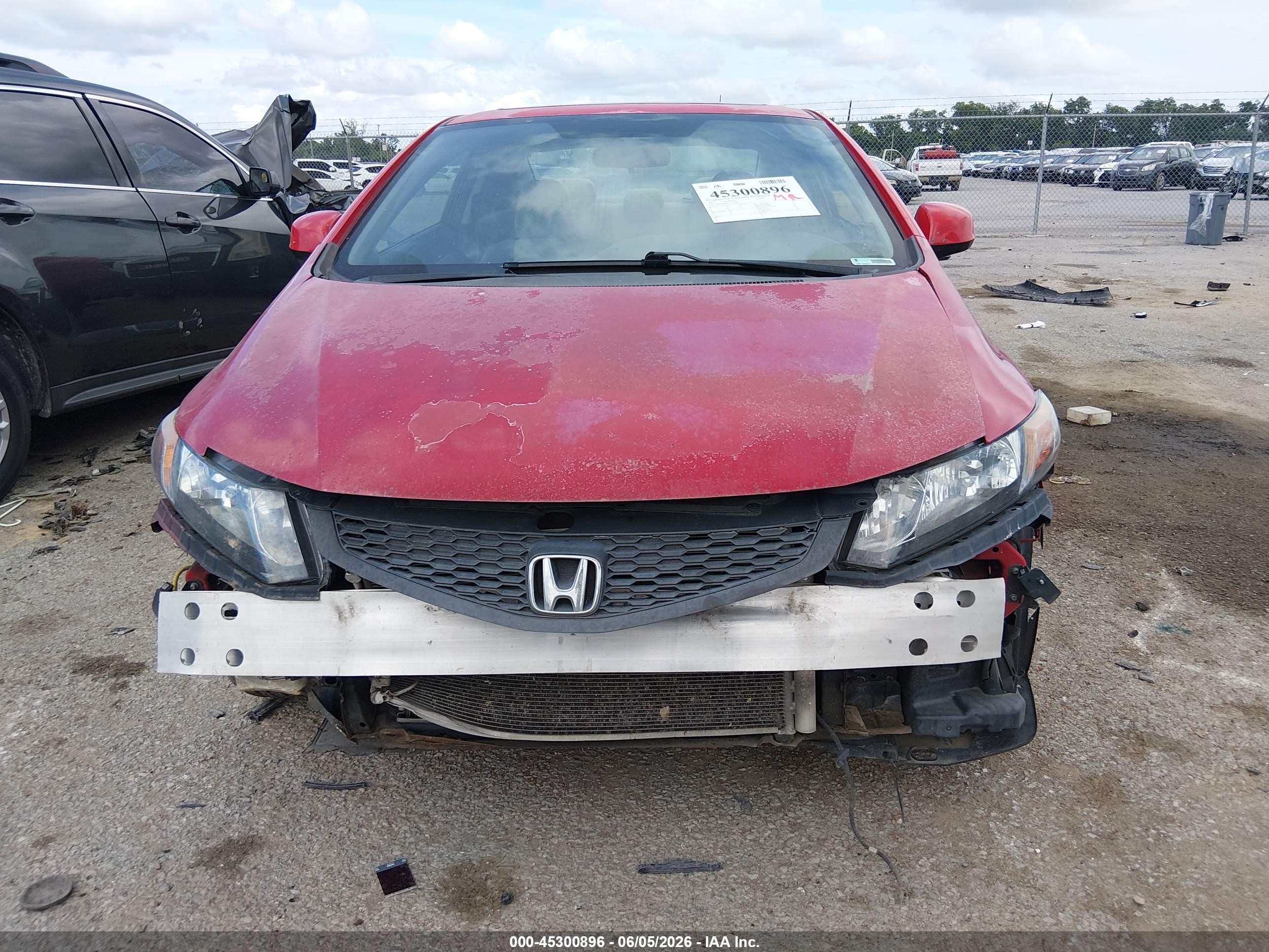 2012 Honda Civic Ex Red vin: 2HGFG3B85CH526989