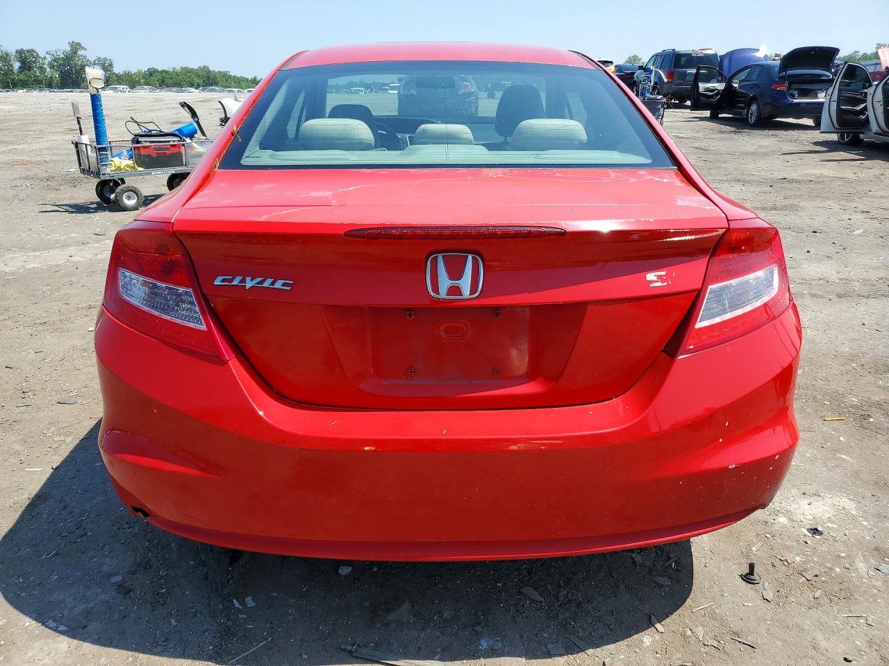 2012 Honda Civic Ex Красный vin: 2HGFG3B85CH533229