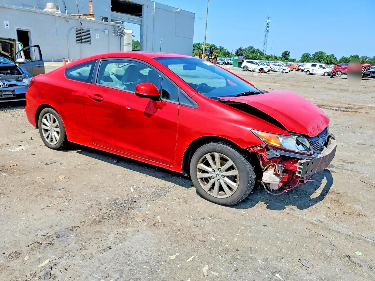 2012 Honda Civic Ex Красный vin: 2HGFG3B85CH533229