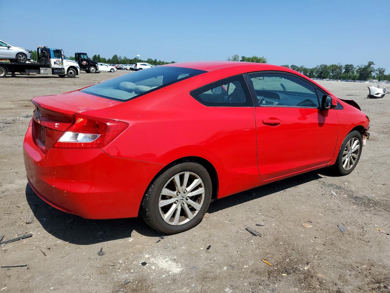 2012 Honda Civic Ex Красный vin: 2HGFG3B85CH533229