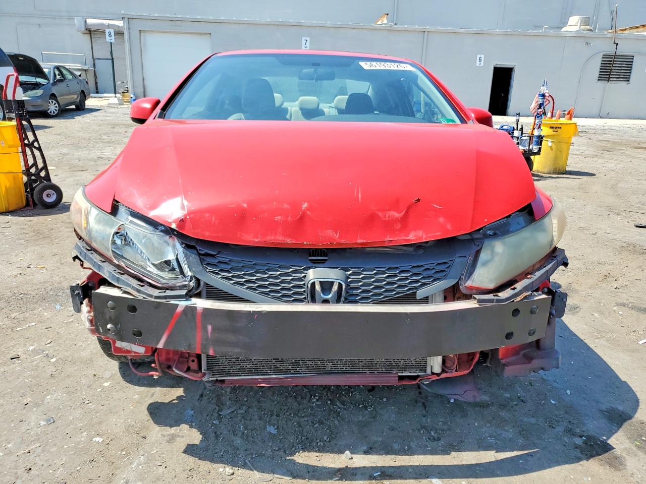 2012 Honda Civic Ex Красный vin: 2HGFG3B85CH533229