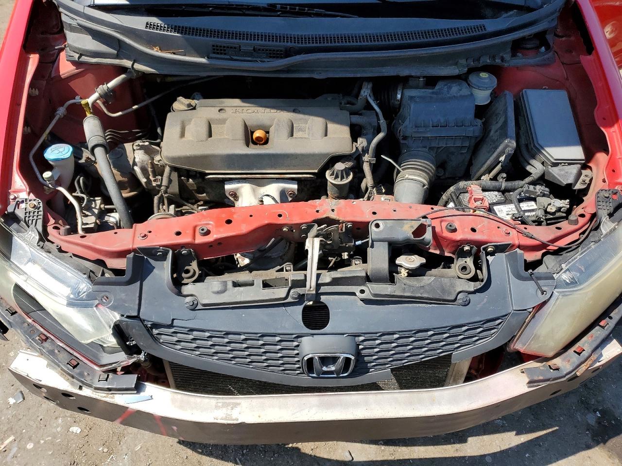 2012 Honda Civic Ex Красный vin: 2HGFG3B85CH533229