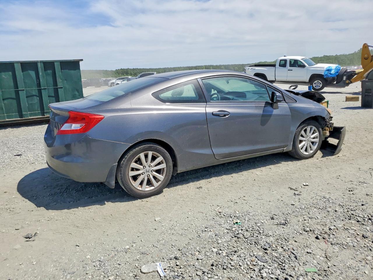 2012 Honda Civic Ex Gray vin: 2HGFG3B85CH542383