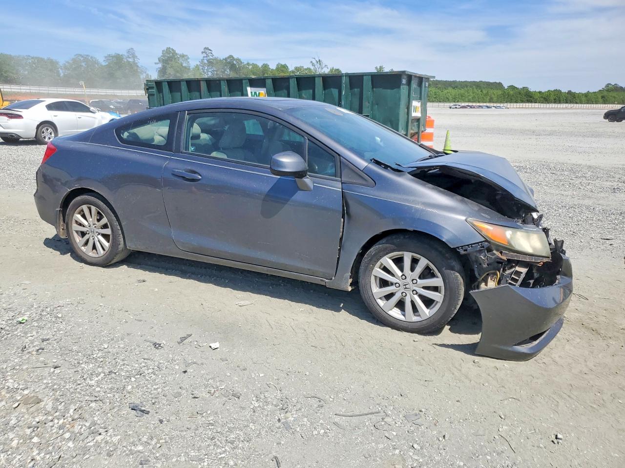 2012 Honda Civic Ex Gray vin: 2HGFG3B85CH542383