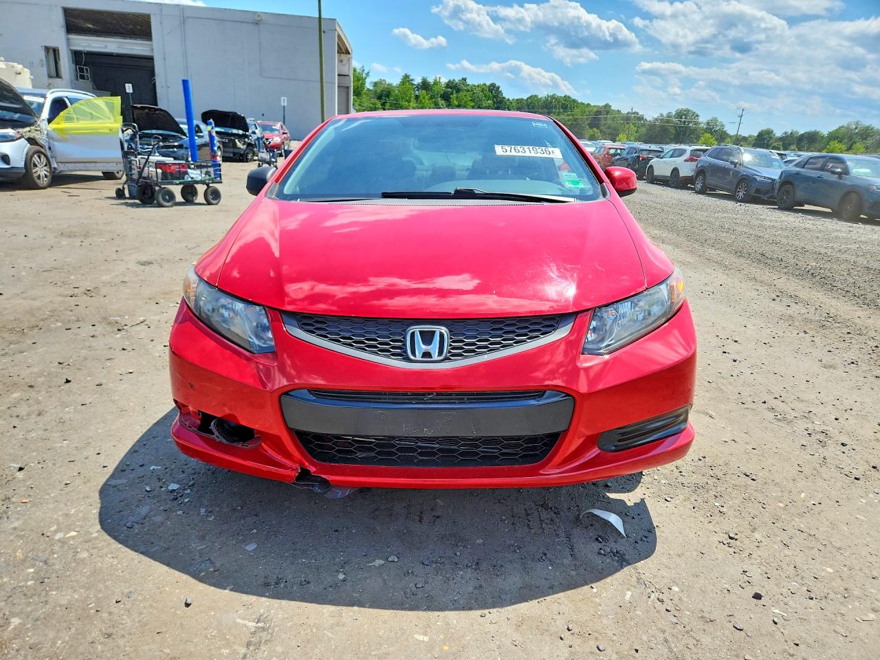 2012 Honda Civic Ex Red vin: 2HGFG3B85CH543159