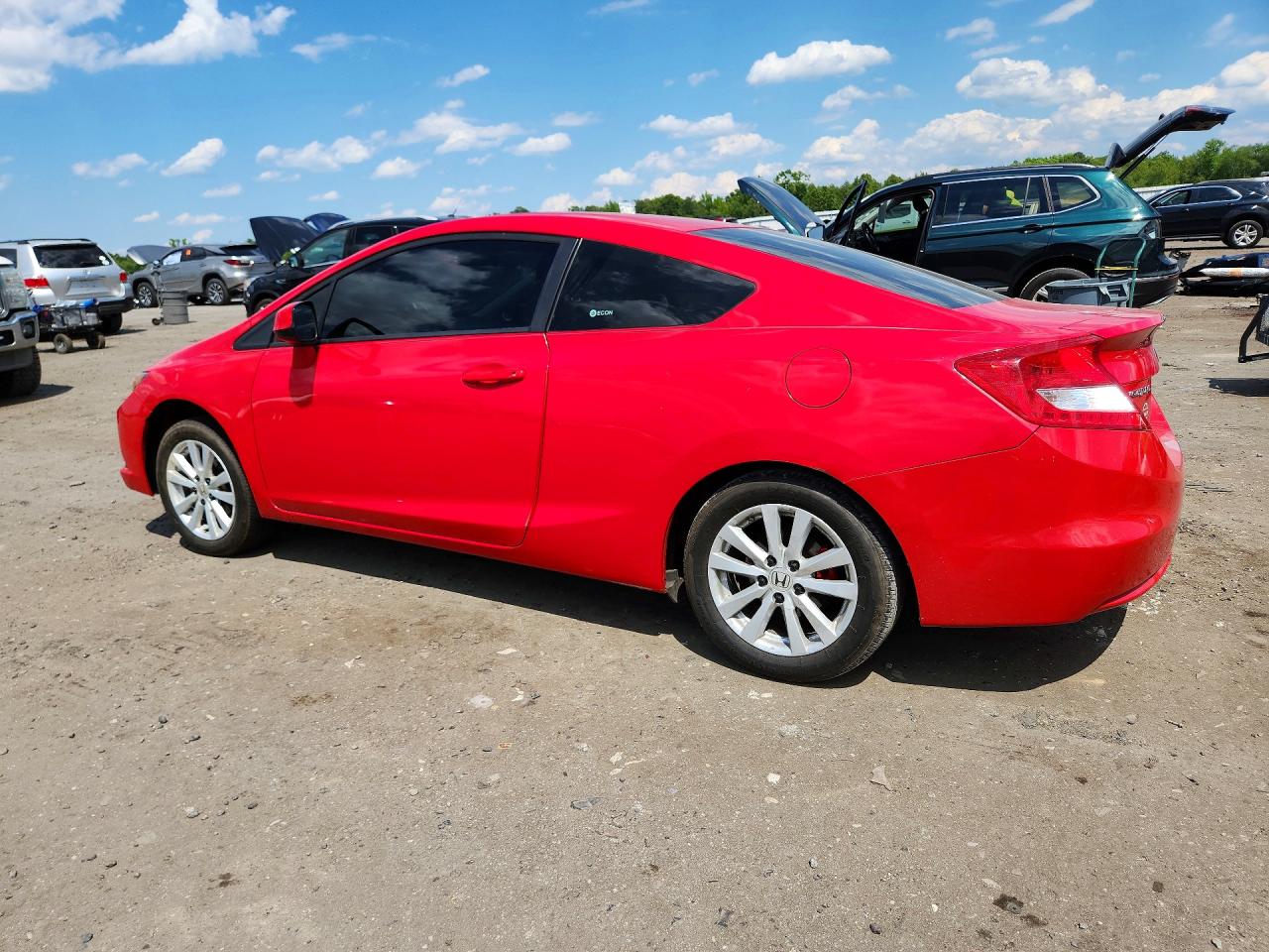 2012 Honda Civic Ex Red vin: 2HGFG3B85CH543159