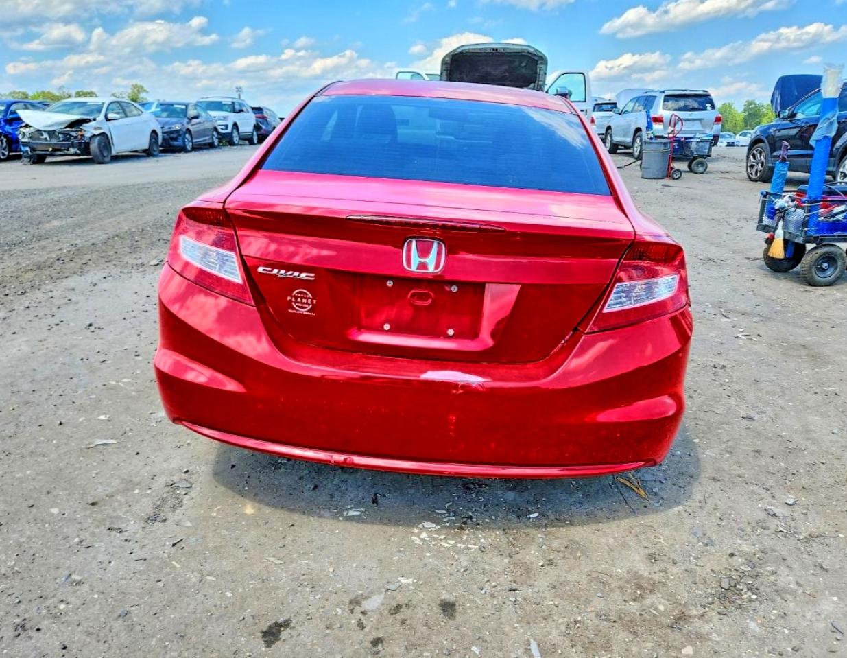 2012 Honda Civic Ex Red vin: 2HGFG3B85CH543159