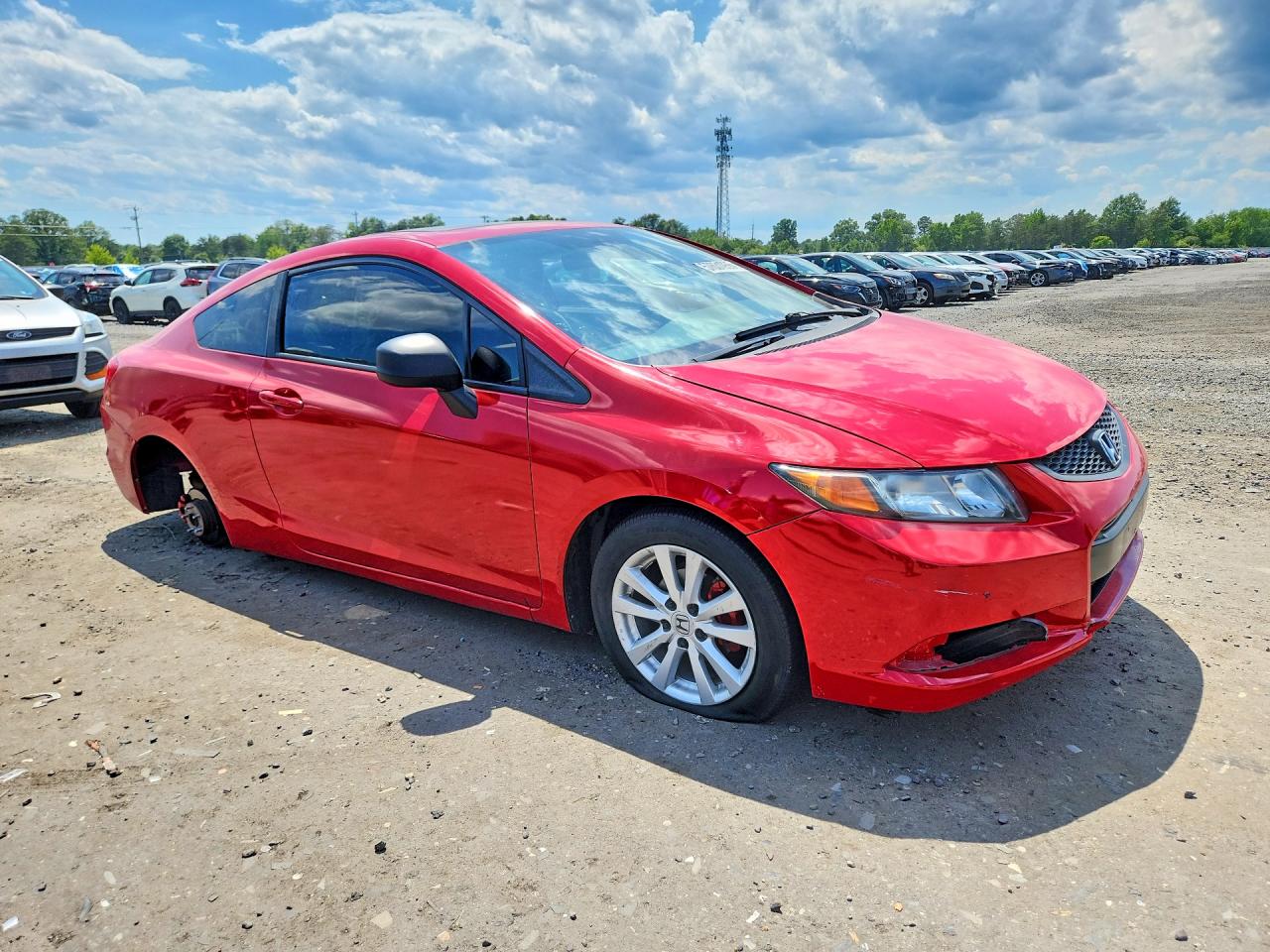 2012 Honda Civic Ex Red vin: 2HGFG3B85CH543159