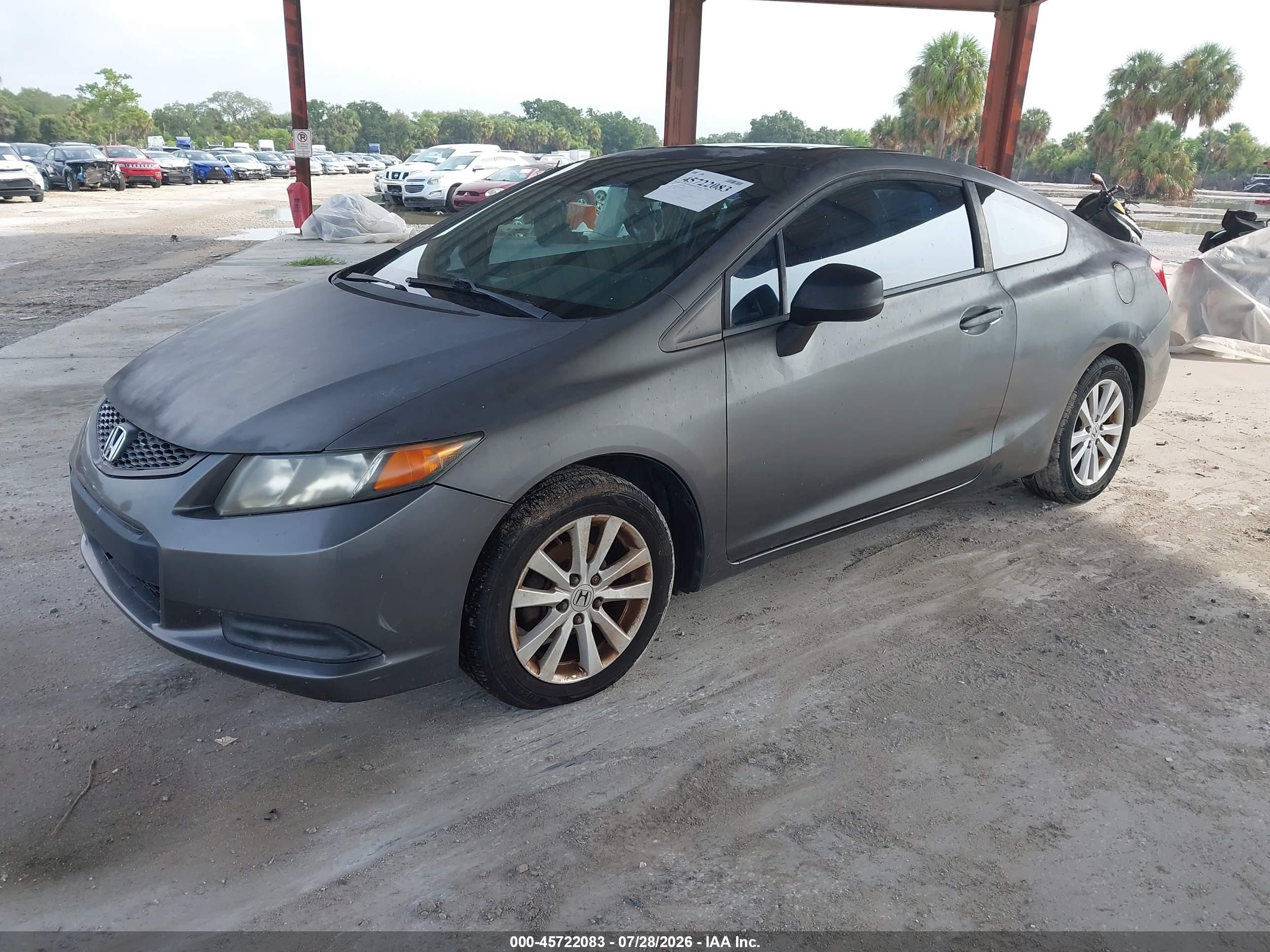 2012 Honda Civic Ex Gray vin: 2HGFG3B85CH551200