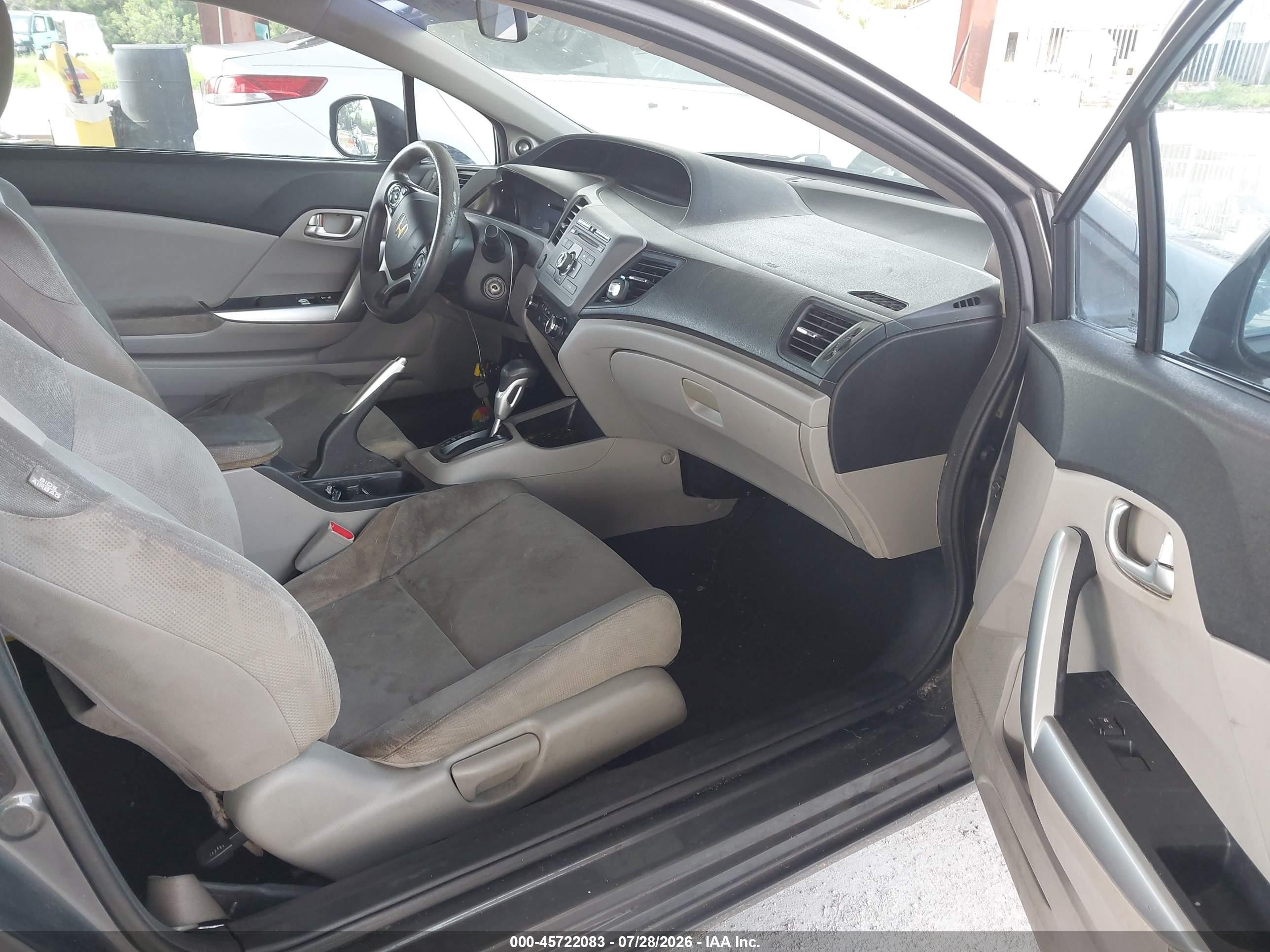 2012 Honda Civic Ex Gray vin: 2HGFG3B85CH551200