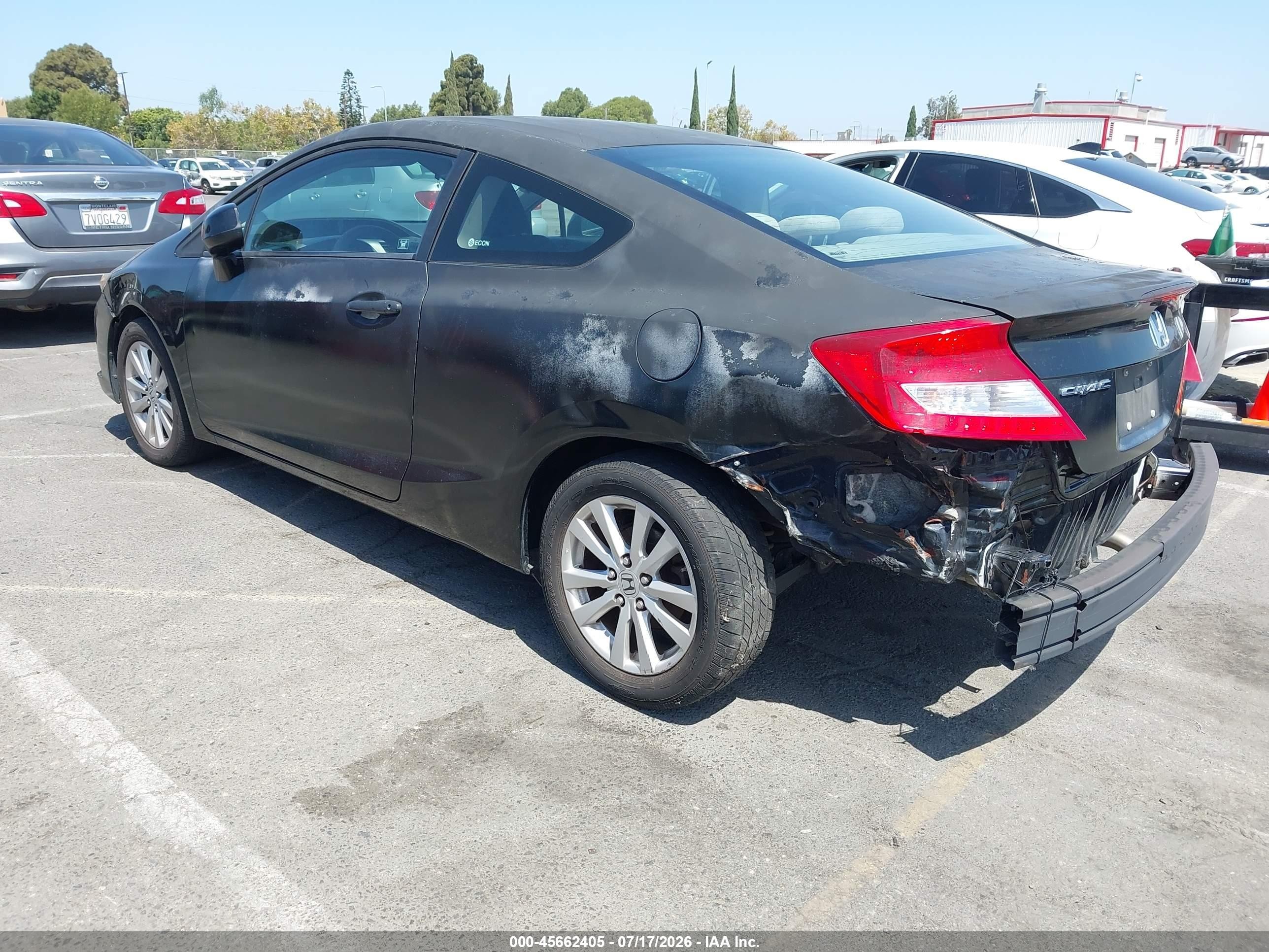 2012 Honda Civic Ex Black vin: 2HGFG3B85CH564528