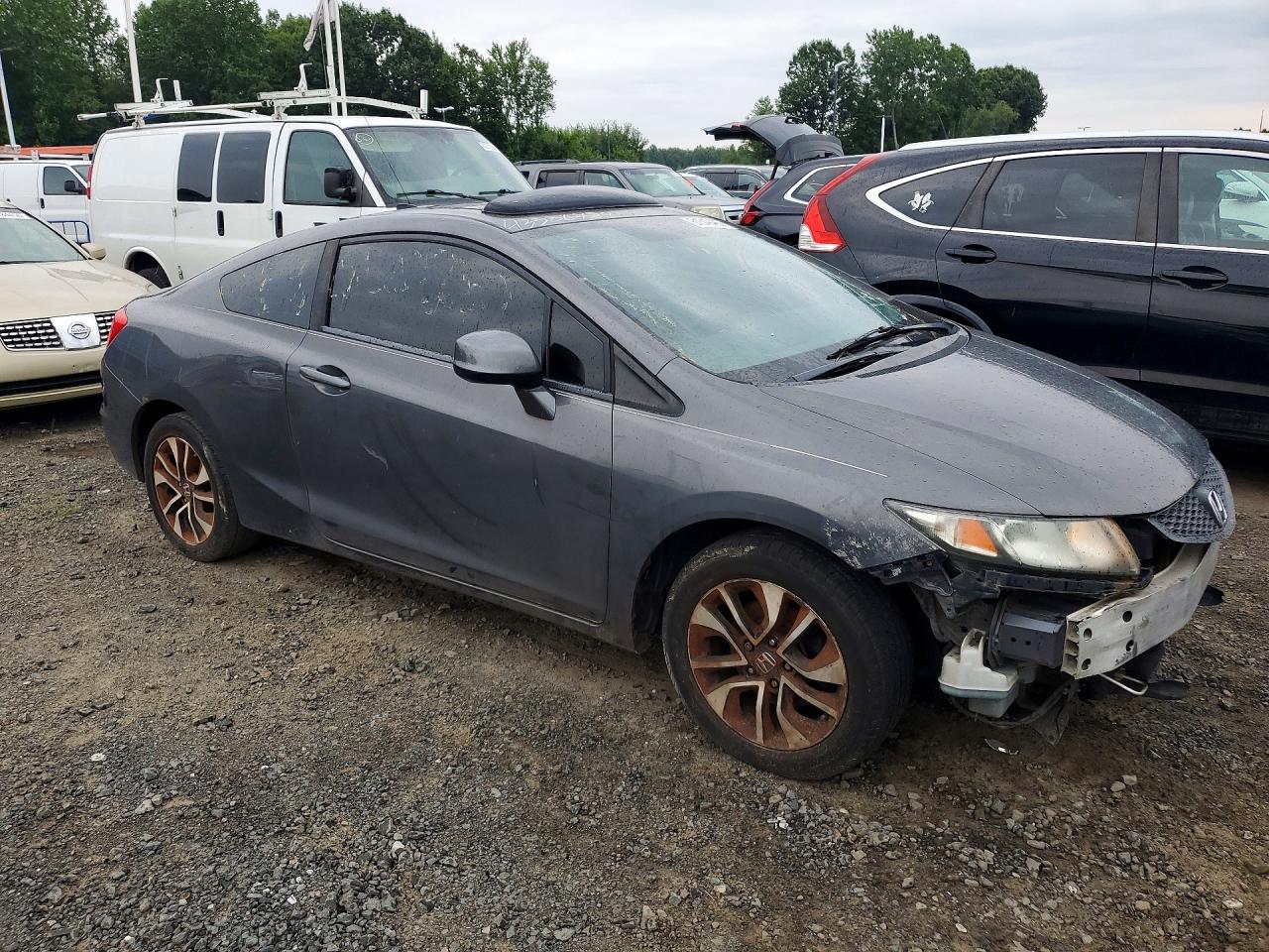 2013 Honda Civic Ex Gray vin: 2HGFG3B85DH522152