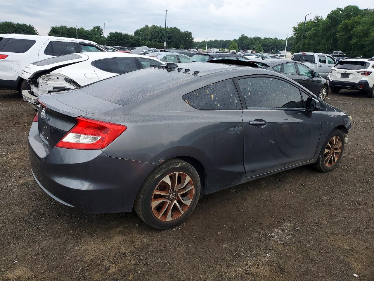 2013 Honda Civic Ex Gray vin: 2HGFG3B85DH522152