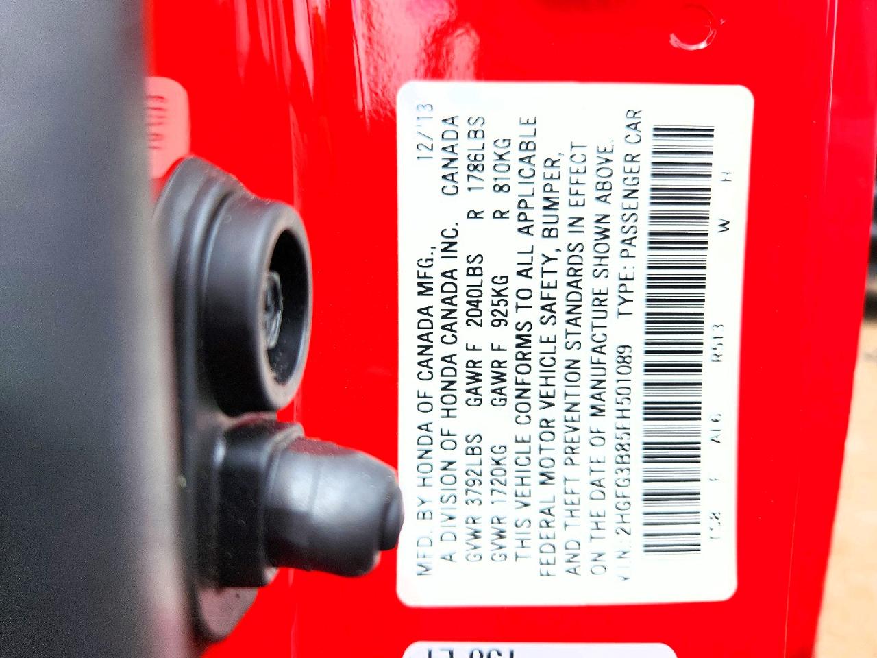 2014 Honda Civic Ex Red vin: 2HGFG3B85EH501089