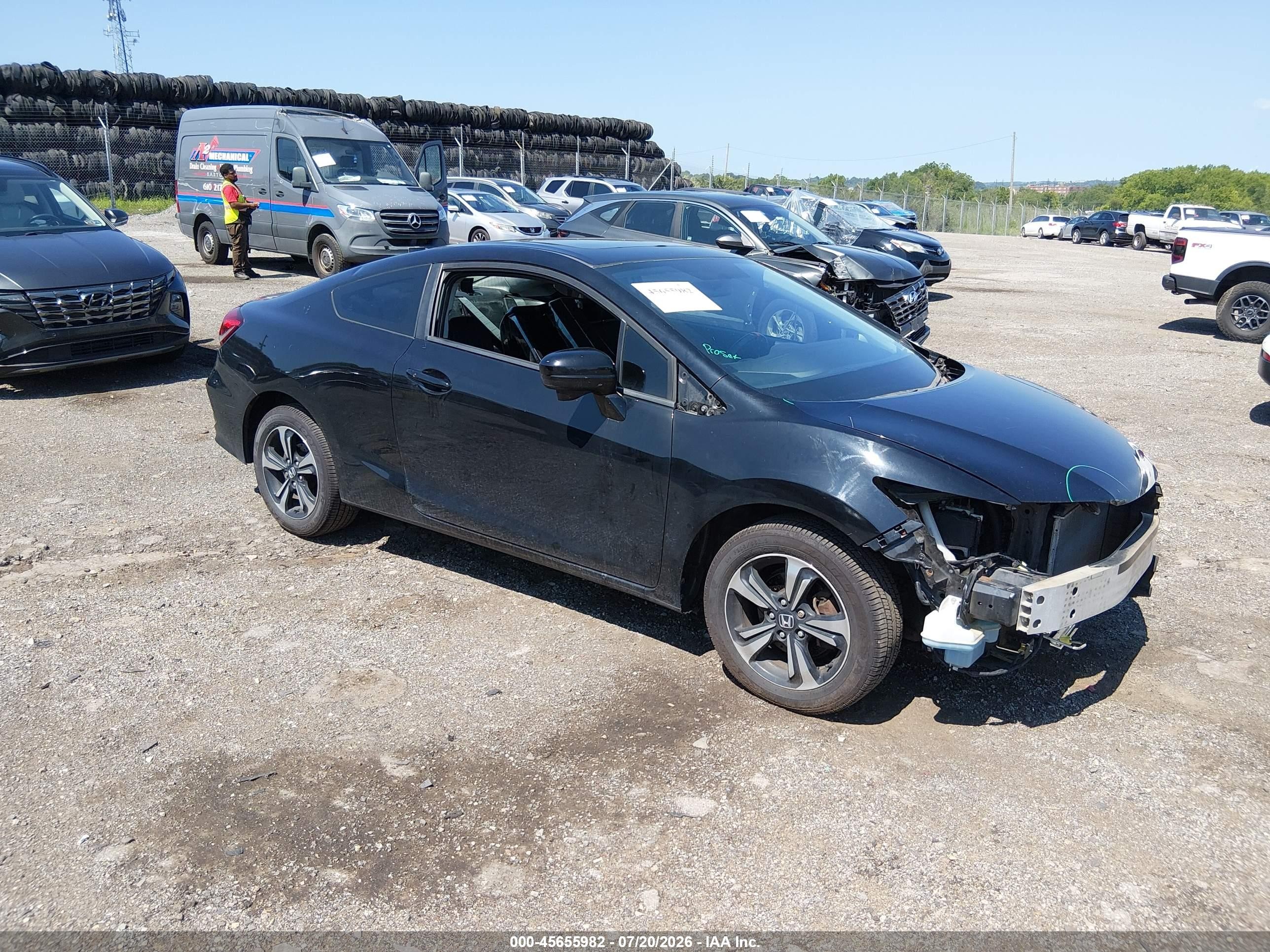2014 Honda Civic Ex Black vin: 2HGFG3B85EH514439