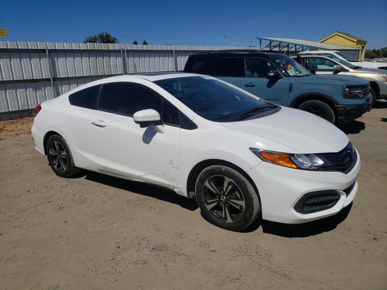 2014 Honda Civic Ex Белый vin: 2HGFG3B85EH514666
