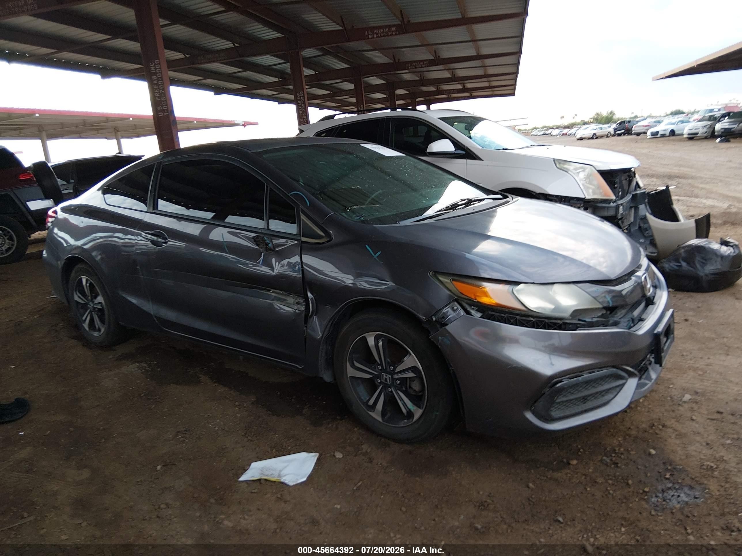 2014 Honda Civic Ex Gray vin: 2HGFG3B85EH515140