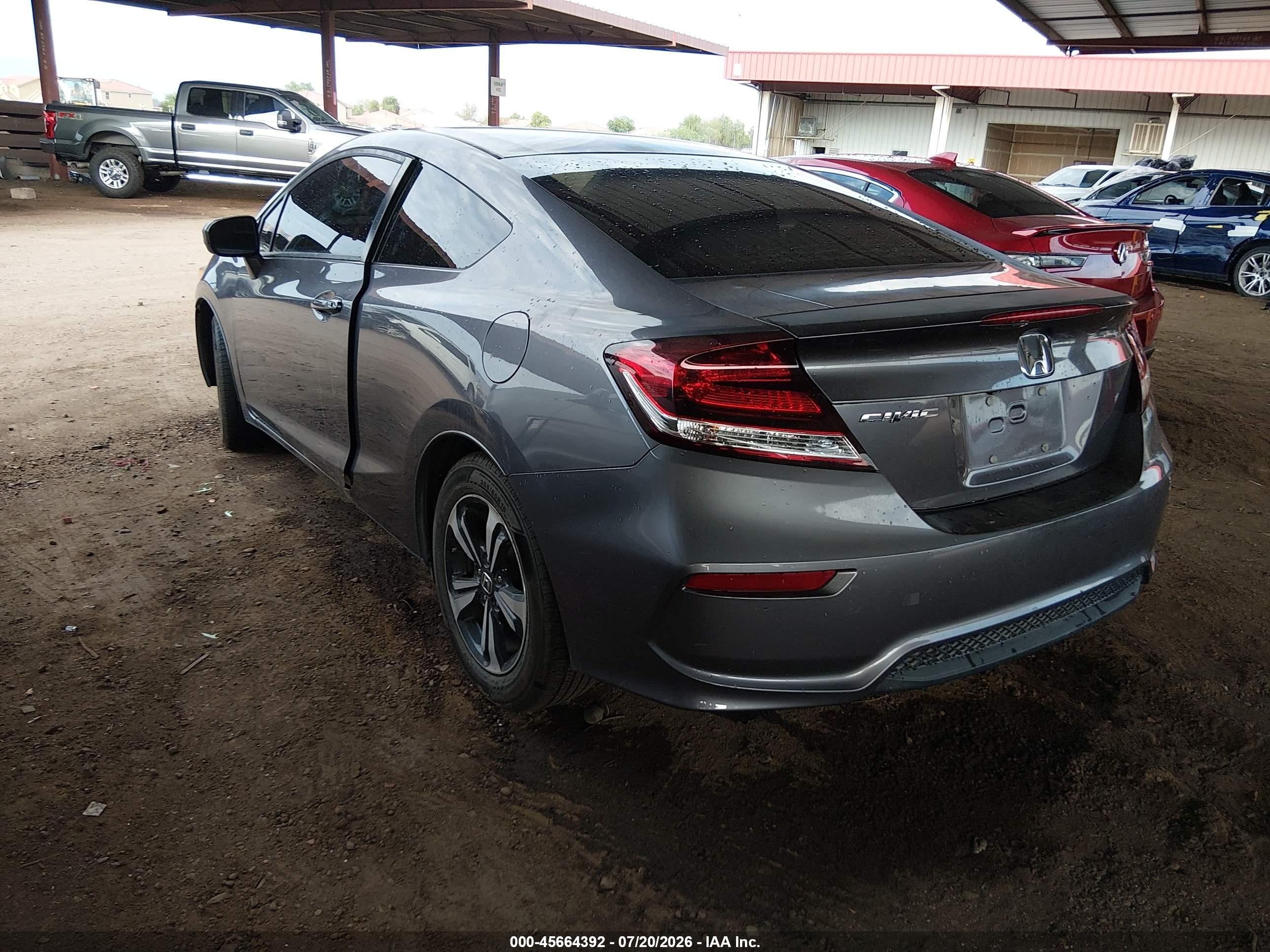 2014 Honda Civic Ex Gray vin: 2HGFG3B85EH515140