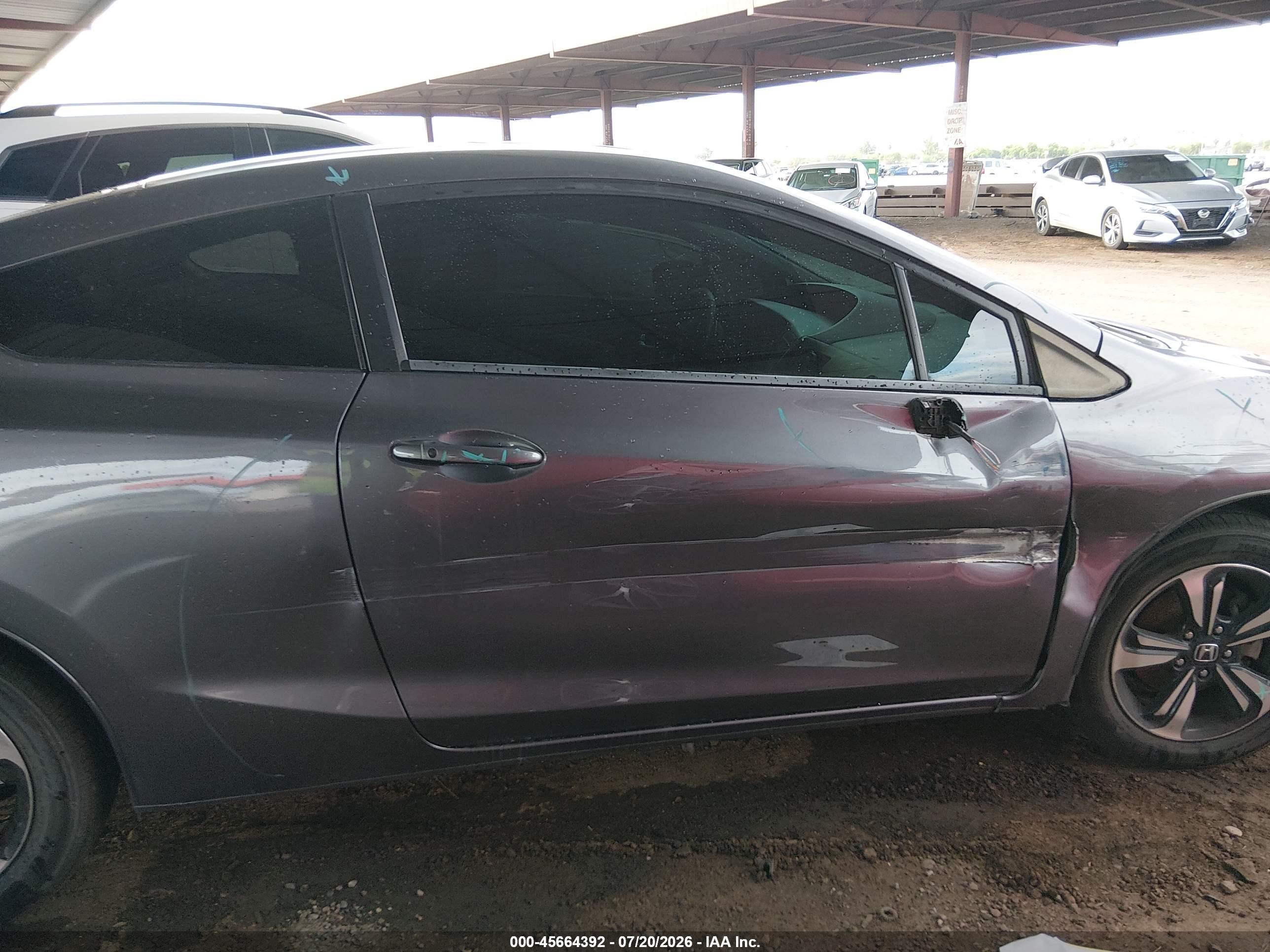 2014 Honda Civic Ex Gray vin: 2HGFG3B85EH515140