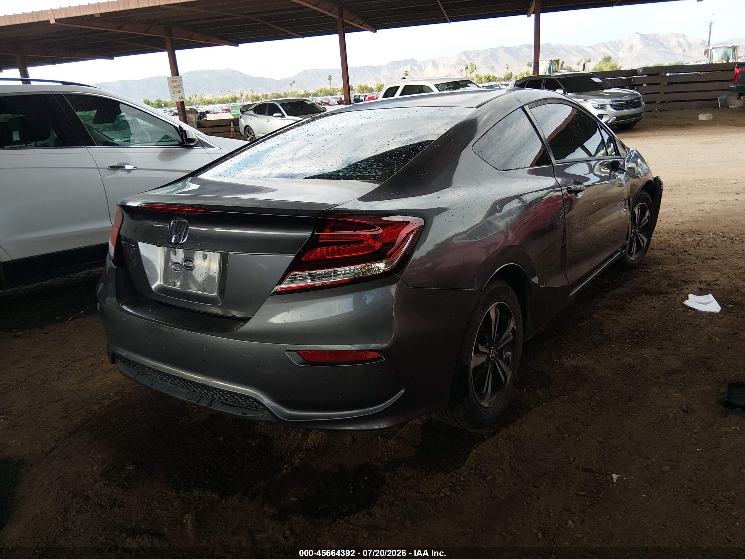 2014 Honda Civic Ex Gray vin: 2HGFG3B85EH515140