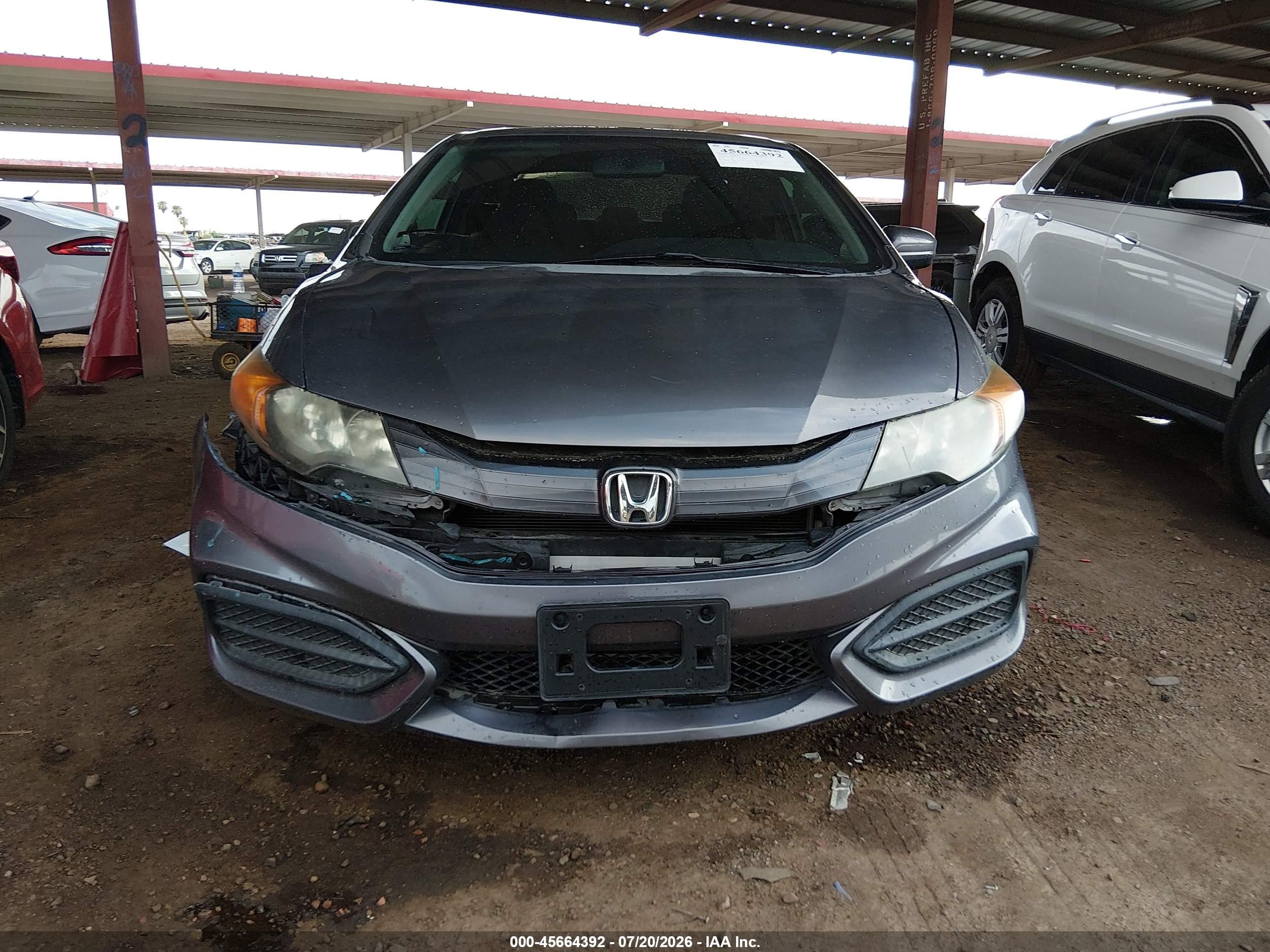 2014 Honda Civic Ex Gray vin: 2HGFG3B85EH515140